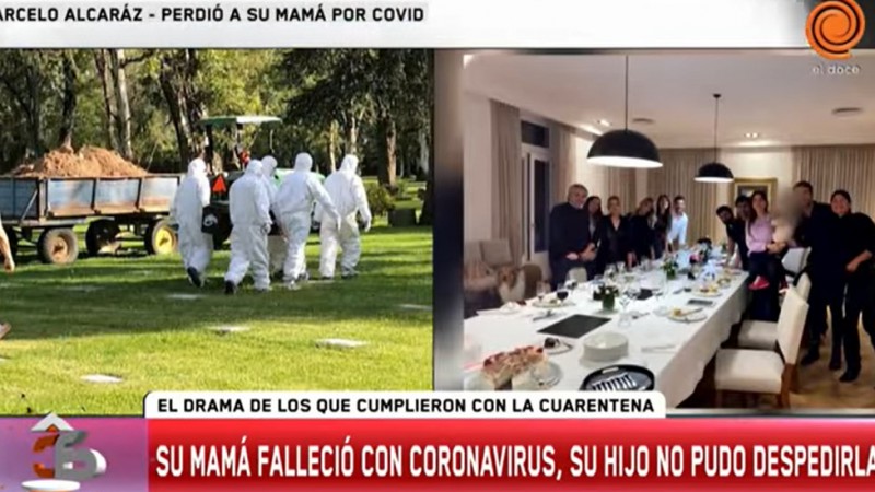 “Alberto Fernández tendría que decir lo lamento” dijo el hijo de una mujer muerta de coronavirus