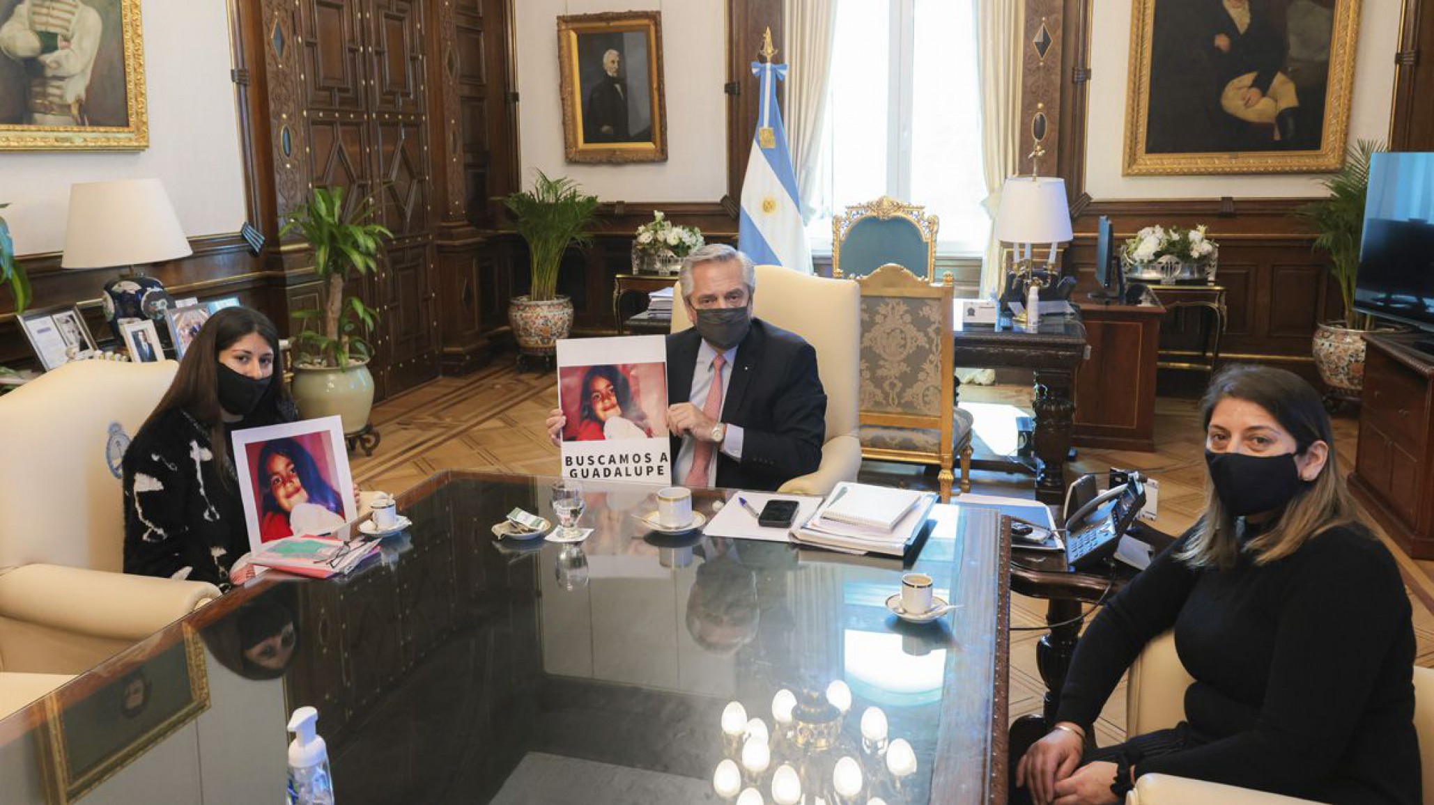 Alberto Fernández recibió a la familia de Guadalupe Lucero: “Tienen mi absoluto acompañamiento y apoyo en la búsqueda”