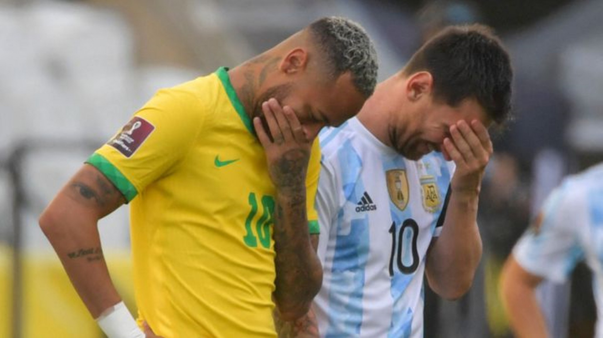 La Selección argentina ya regresa al país y Neymar se ríe en las redes