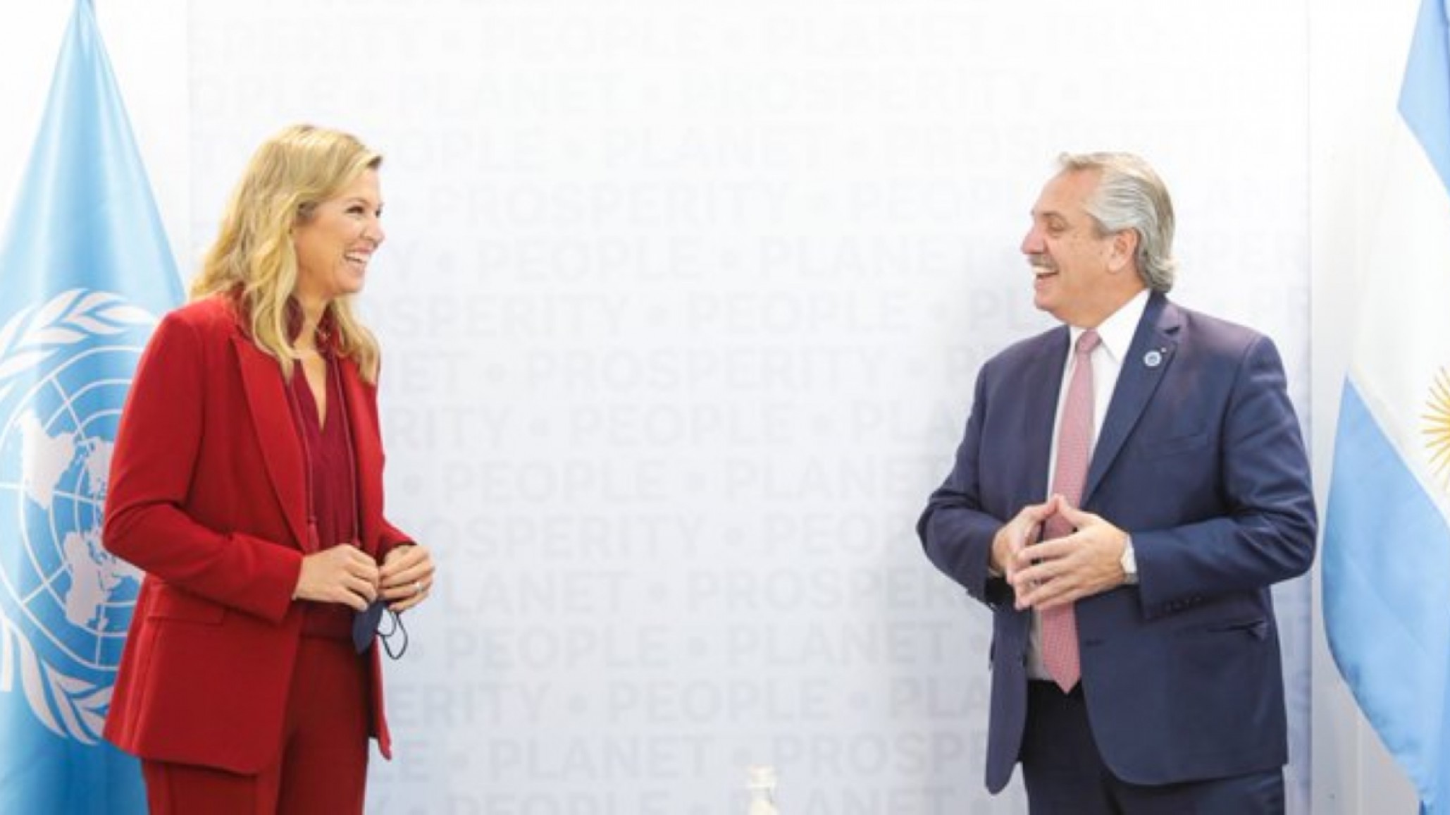 El Presidente y la reina Máxima reunidos “analizaron fortalecer inclusión financiera”