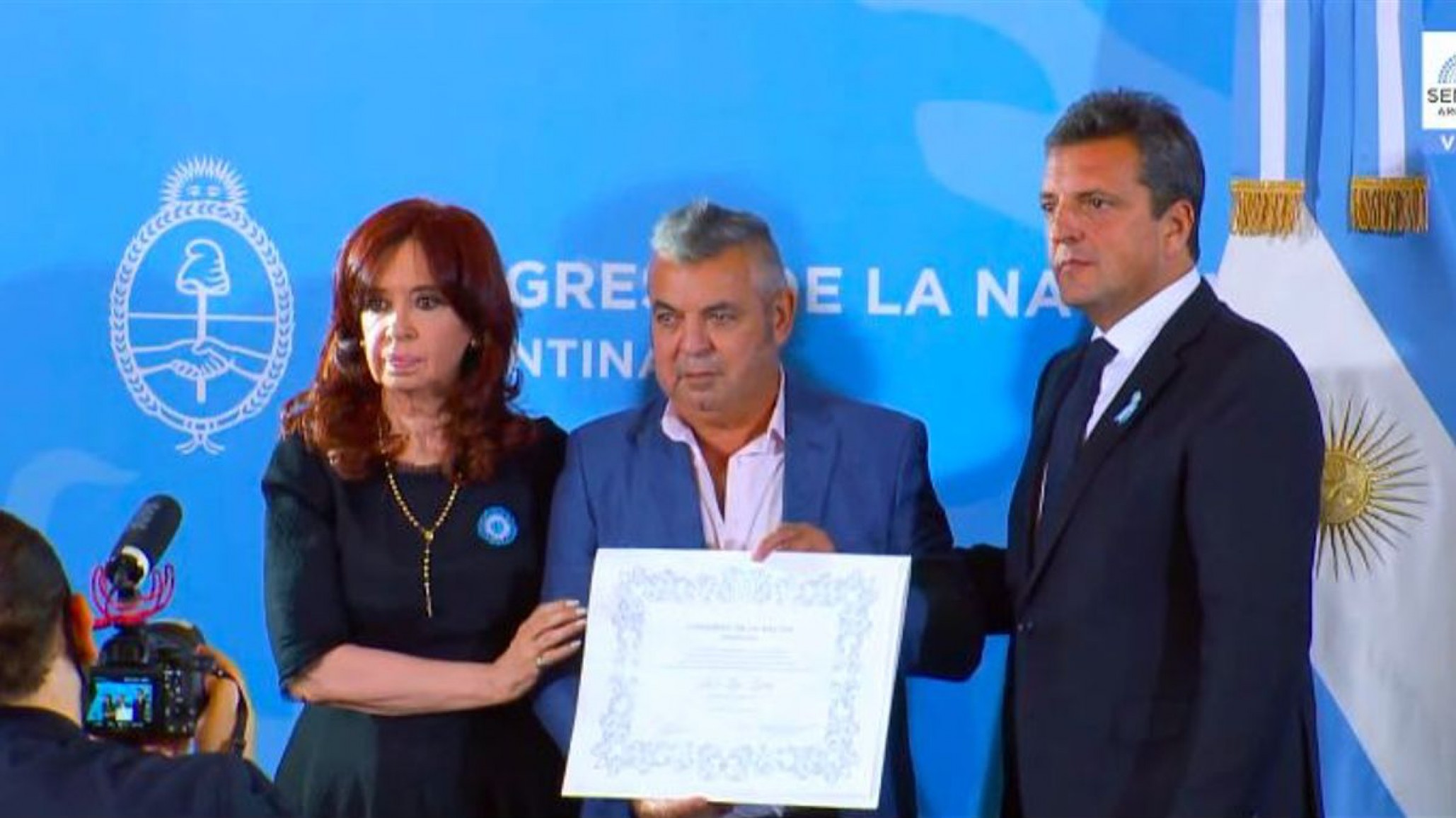Cristina Kirchner y Sergio Massa encabezaron el acto homenaje del Congreso a 40 años de la Guerra de Malvinas