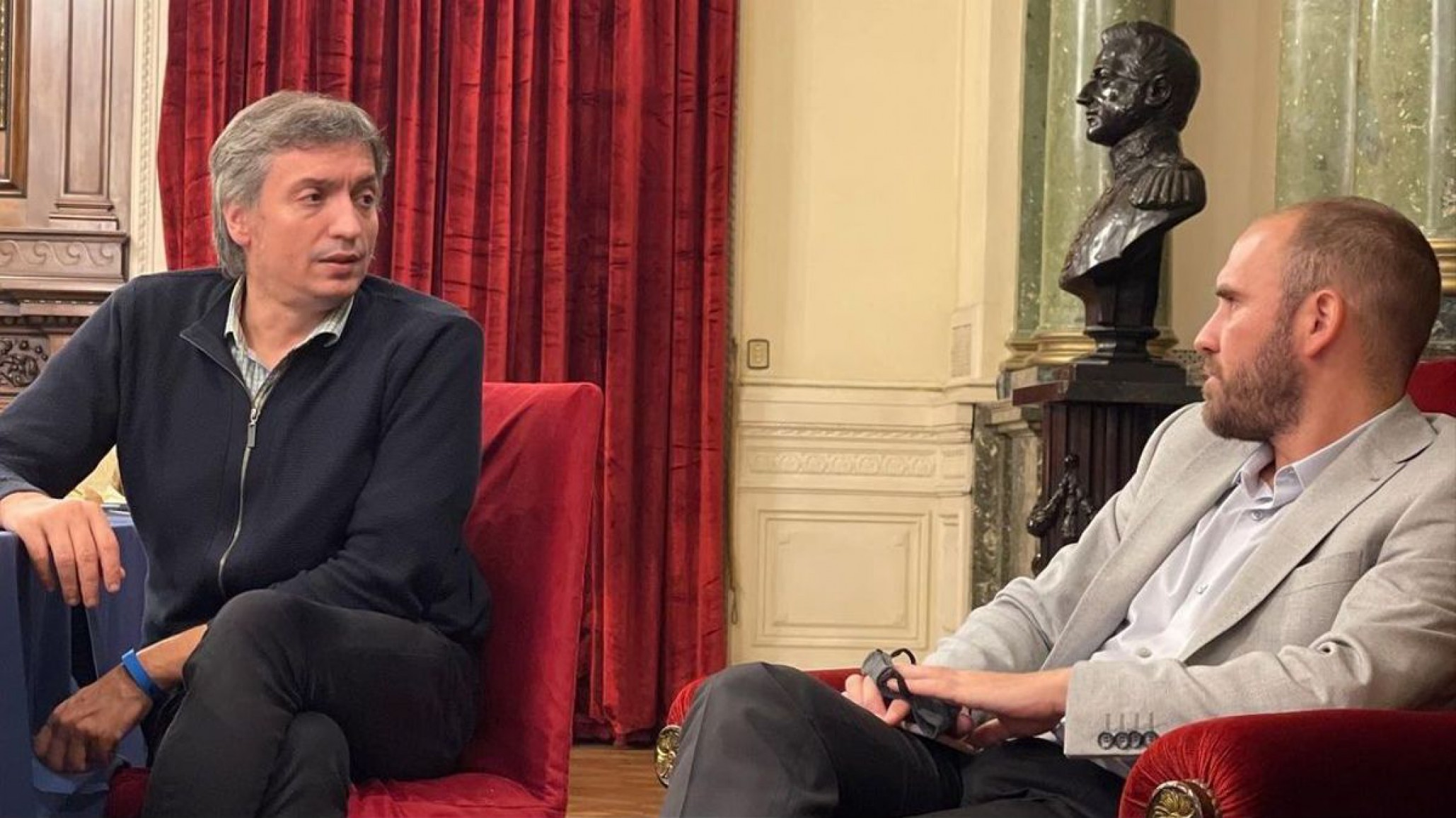 Máximo Kirchner cuestionó a Martín Guzmán porque “no se mete en disputas de poder”