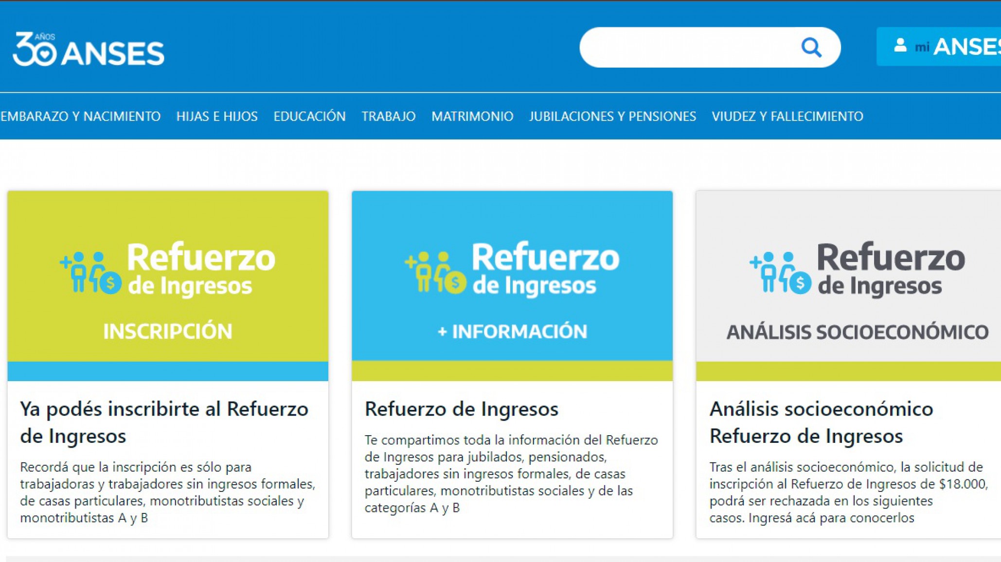 Anses recuerda que la inscripción al bono de 18 mil pesos continuará abierta hasta el jueves 5 de mayo