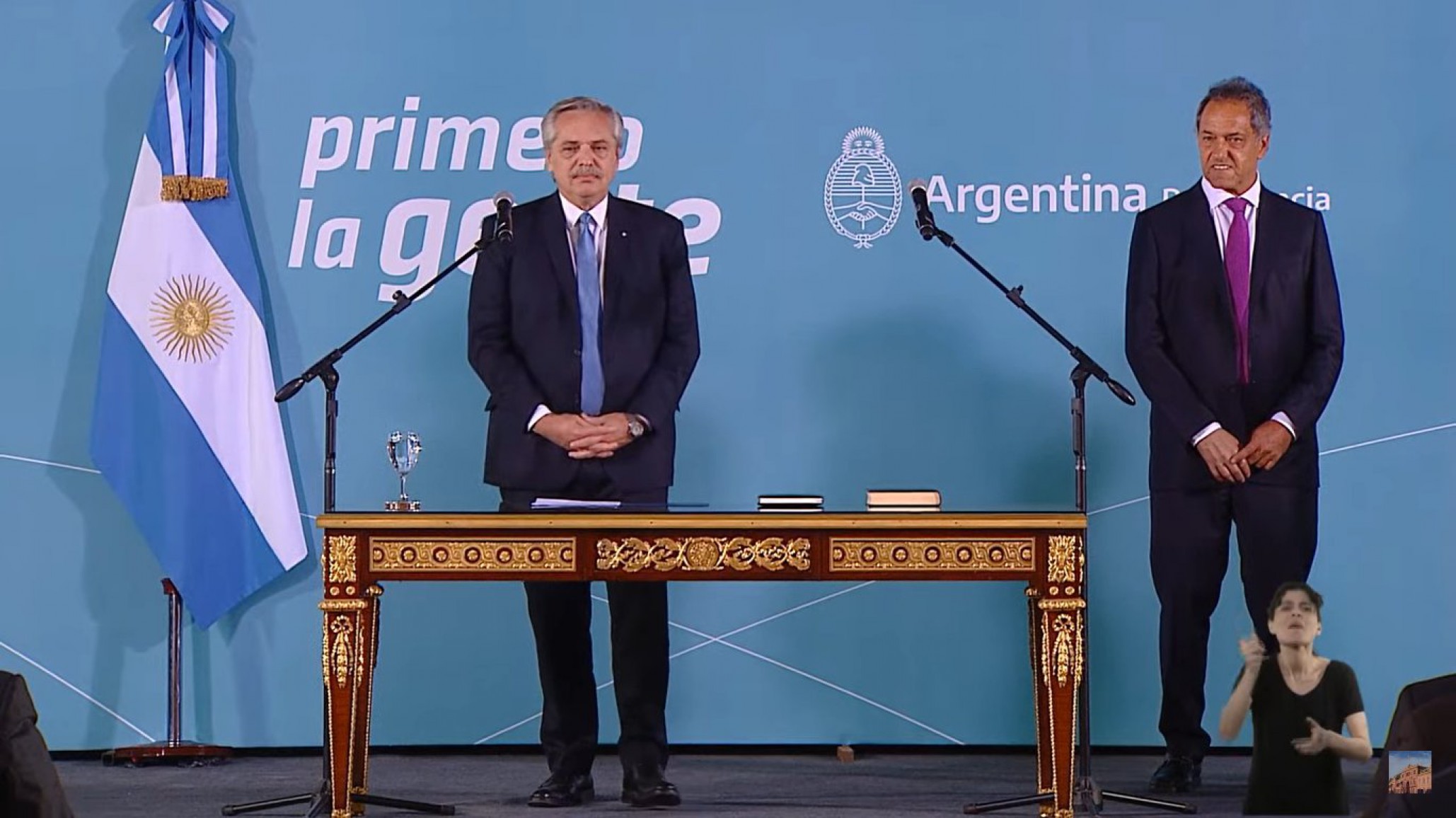 Daniel Scioli asumió como ministro de Desarrollo Productivo