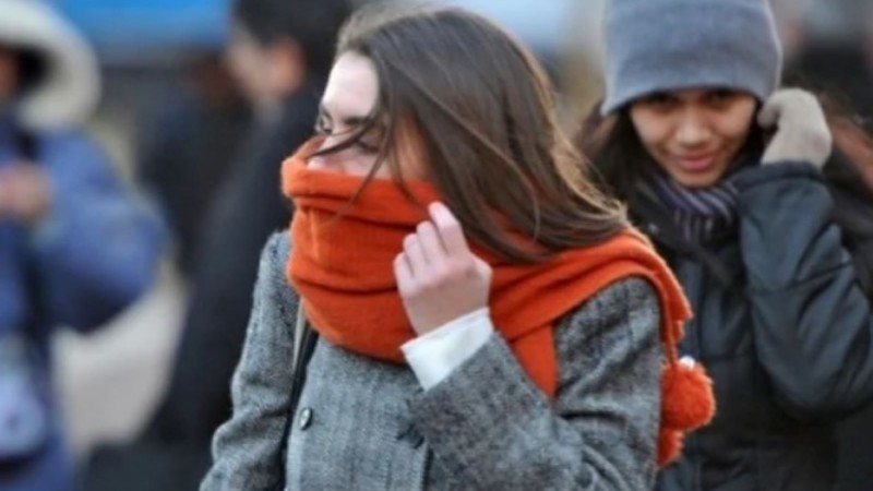 Alerta amarilla por frío extremo en Comodoro y gran parte de Chubut