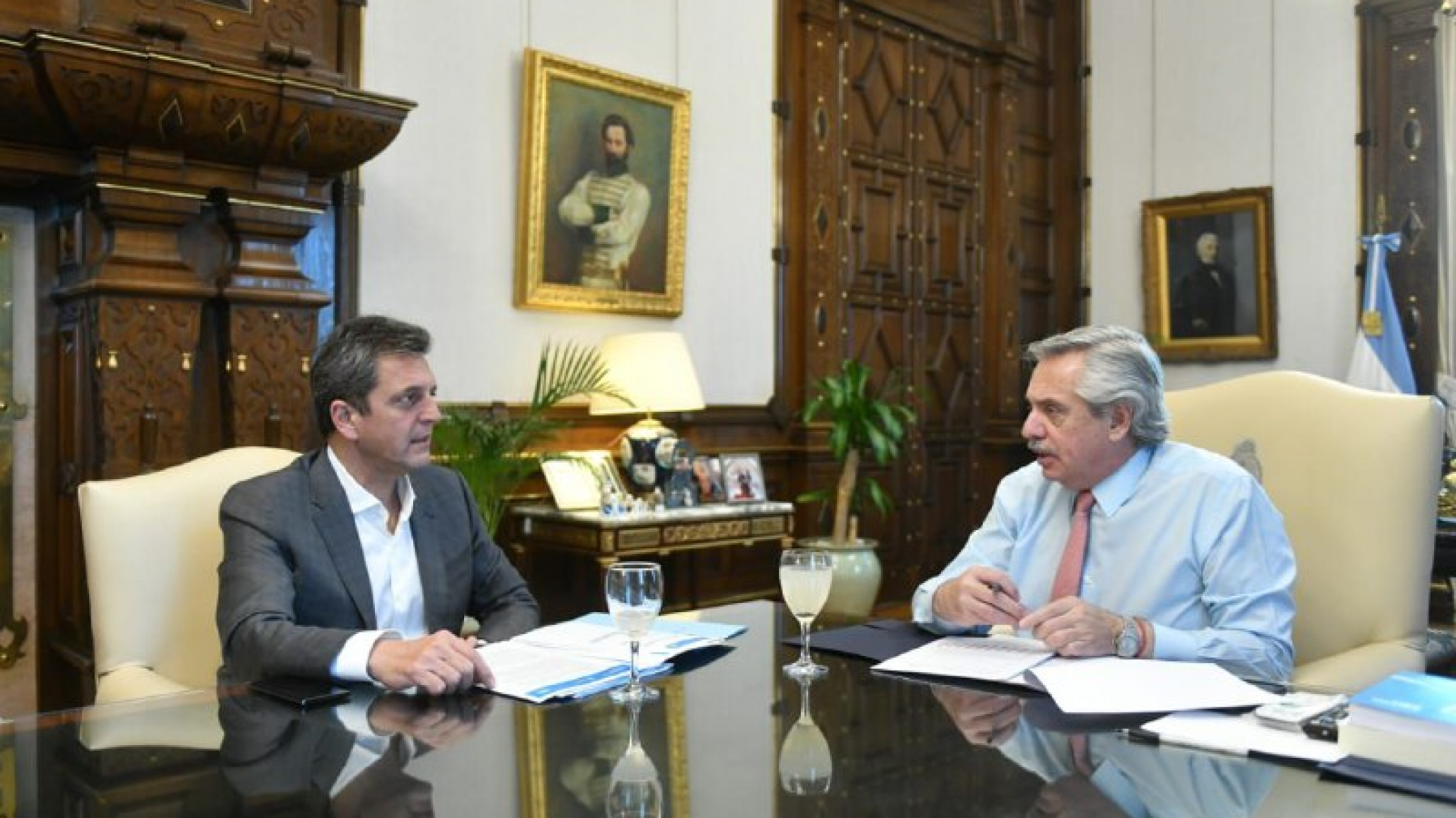 Sergio Massa se reunió con Alberto Fernández y su equipo económico para analizar nuevas medidas