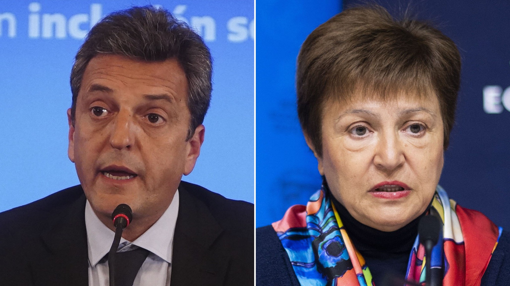 Kristalina Georgieva felicitó a Sergio Massa por su llegada al Ministerio de Economía
