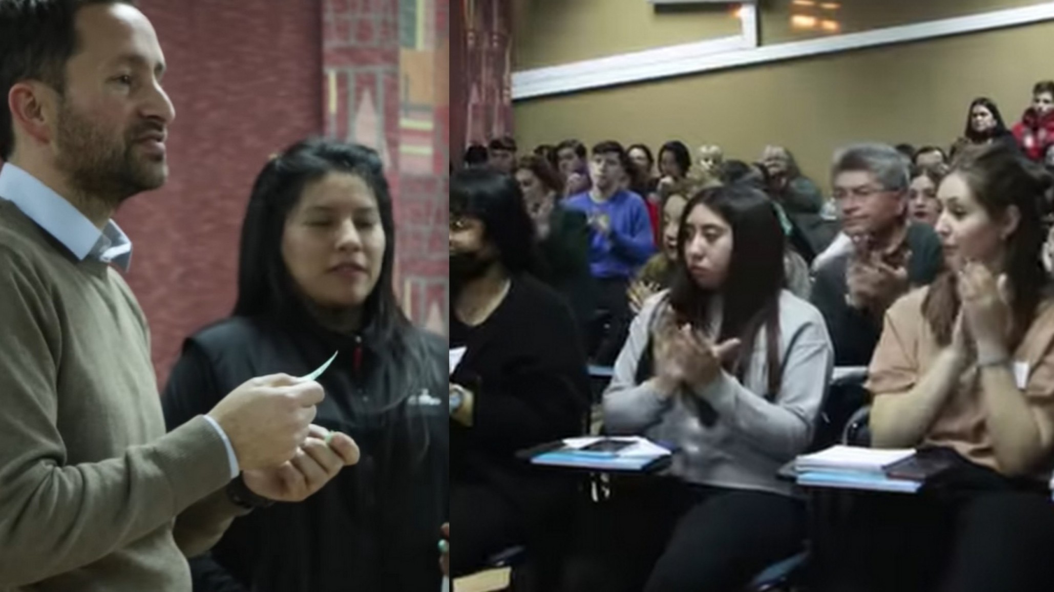 Germán Issa Pfister intercambió ideas con estudiantes de Turismo de UNPSJB