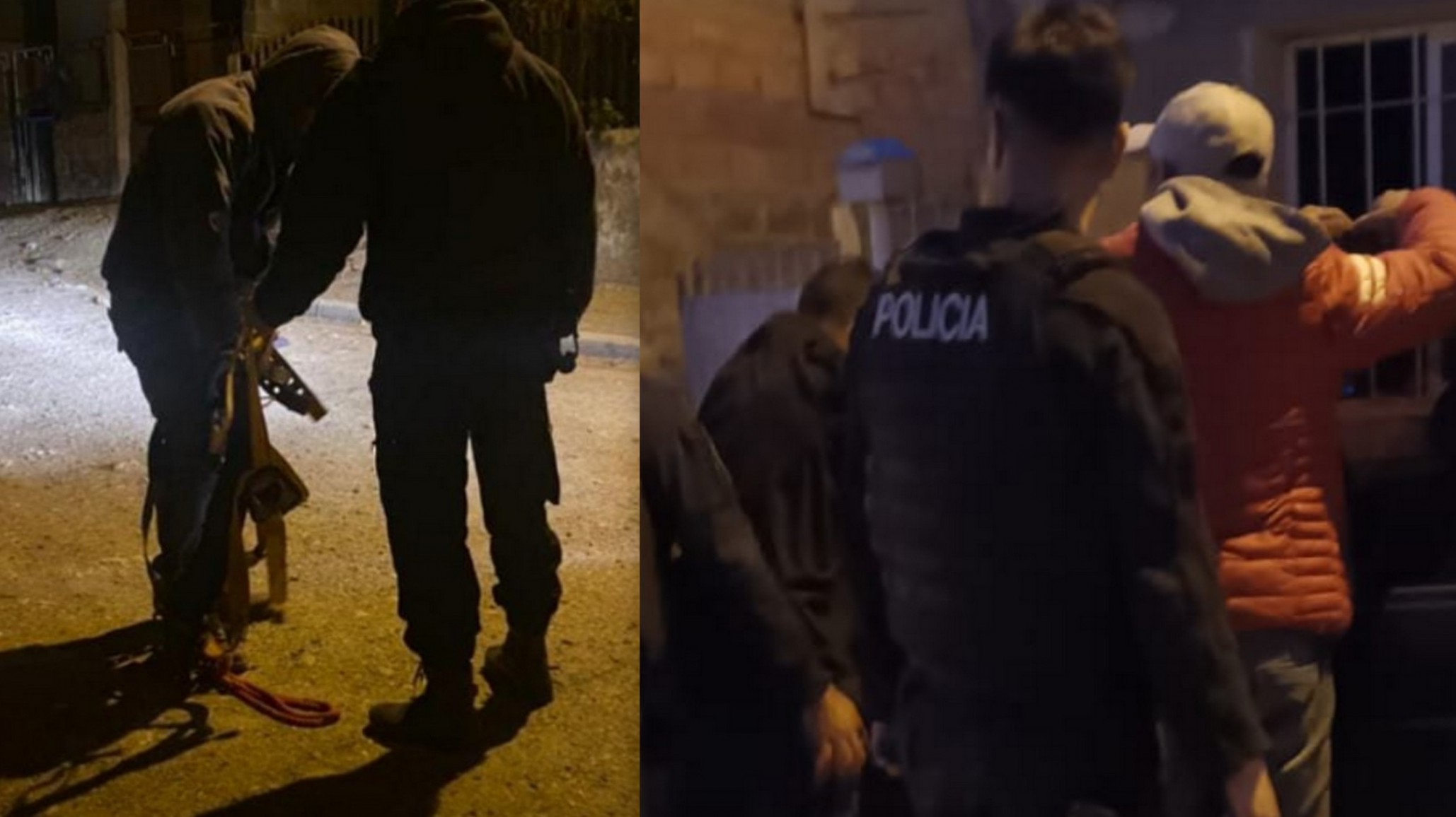 3 Hombres detenidos “estaban colgados de un poste para engancharse de la luz”