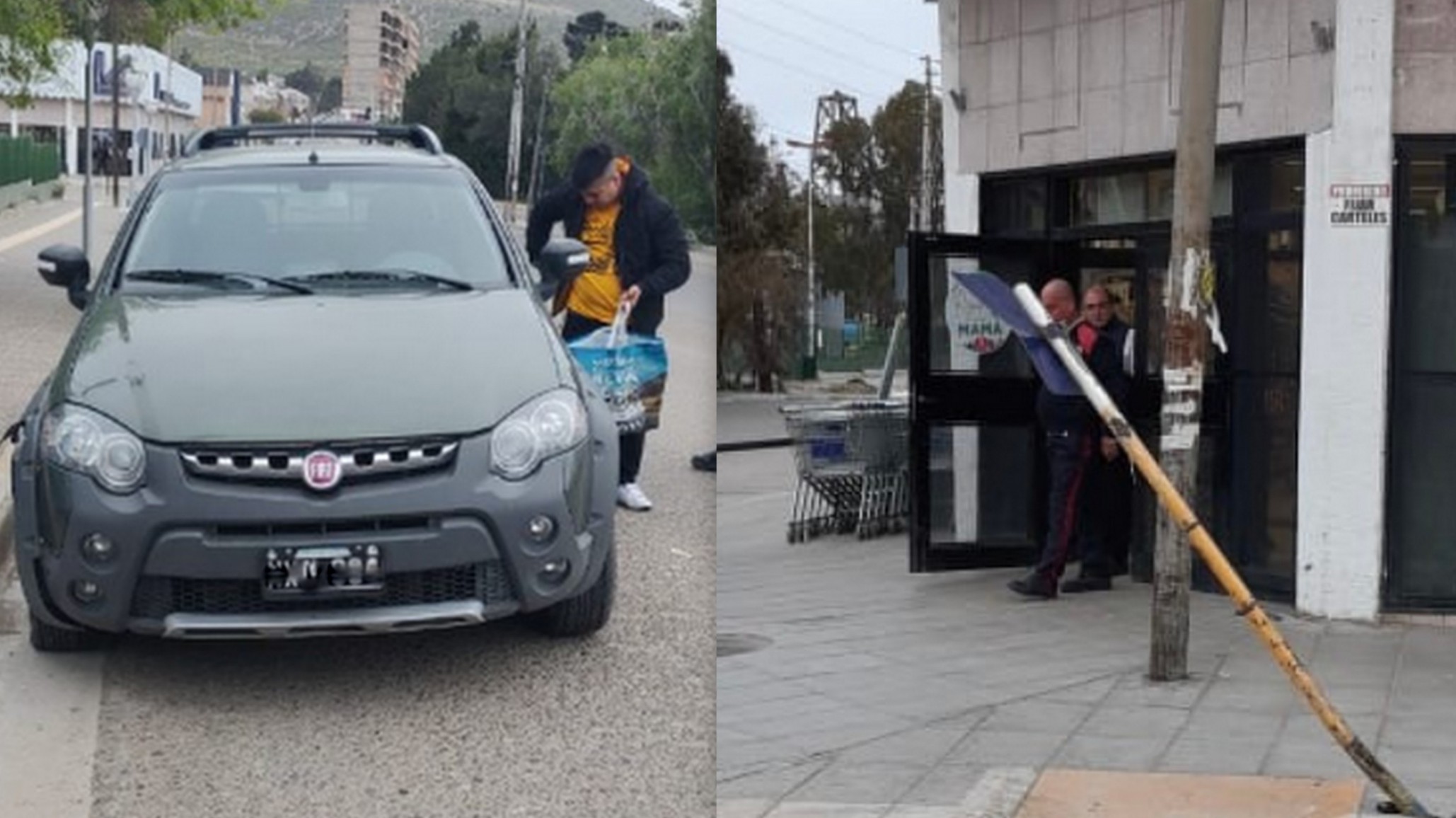 Joven conducía ebrio y chocó contra un cartel