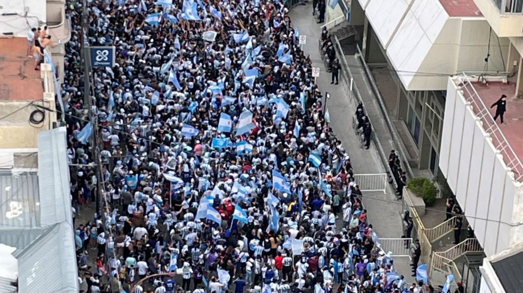 Así se celebró el triunfo de la Selección Argentina