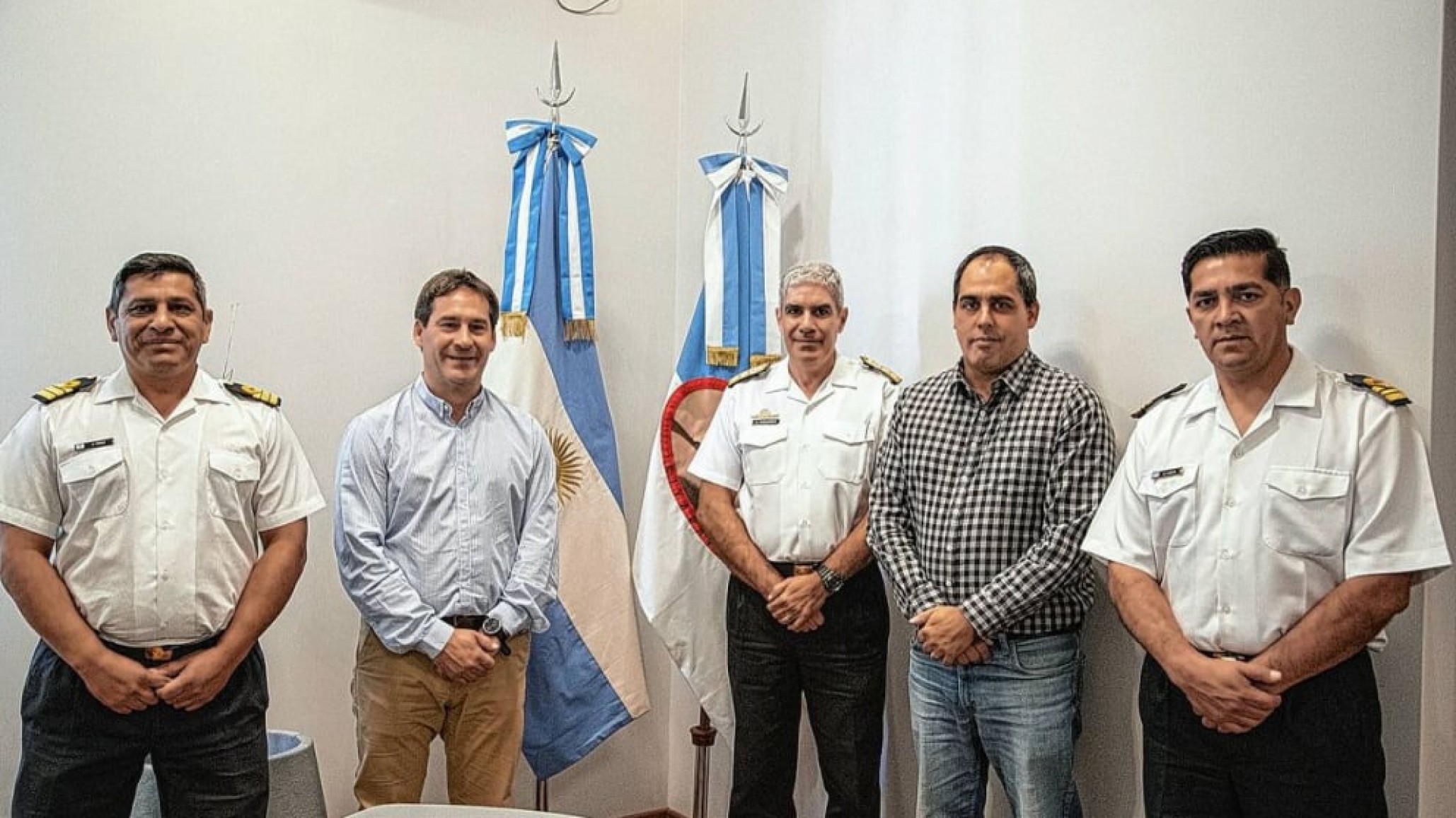 Autoridades de la Armada Argentina con Luque “nuestro deseo es insertarnos en la sociedad y colaborar”