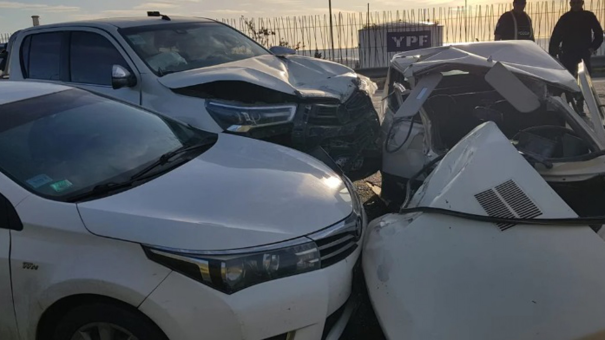 Falleció el conductor de uno de los autos involucrados en el triple choque frente al Chalet Huergo