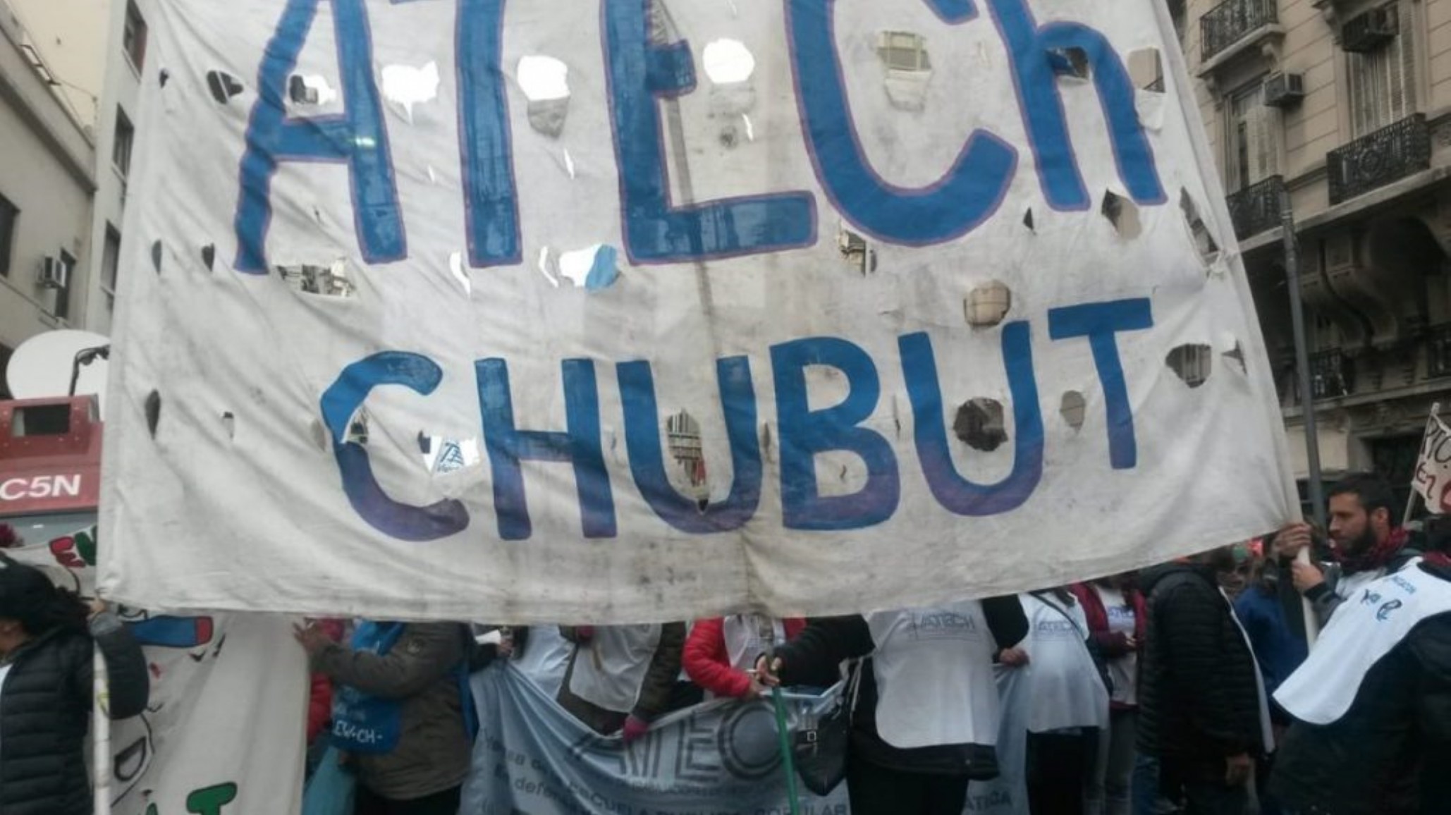 El paro de ATECh se extiende y será de 120 horas