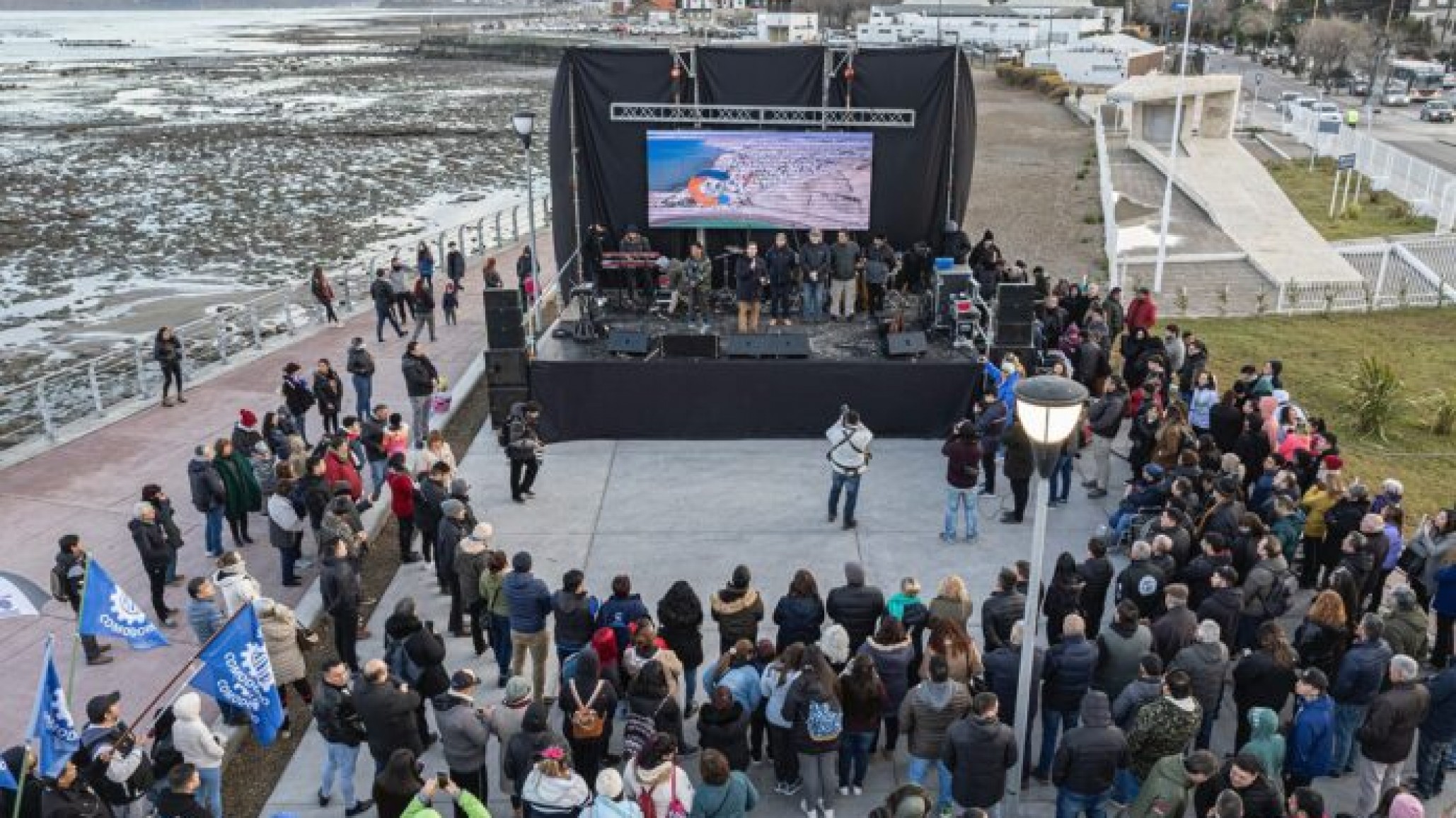 Luque y Macharashvili encabezaron la apertura oficial del Paseo Costero