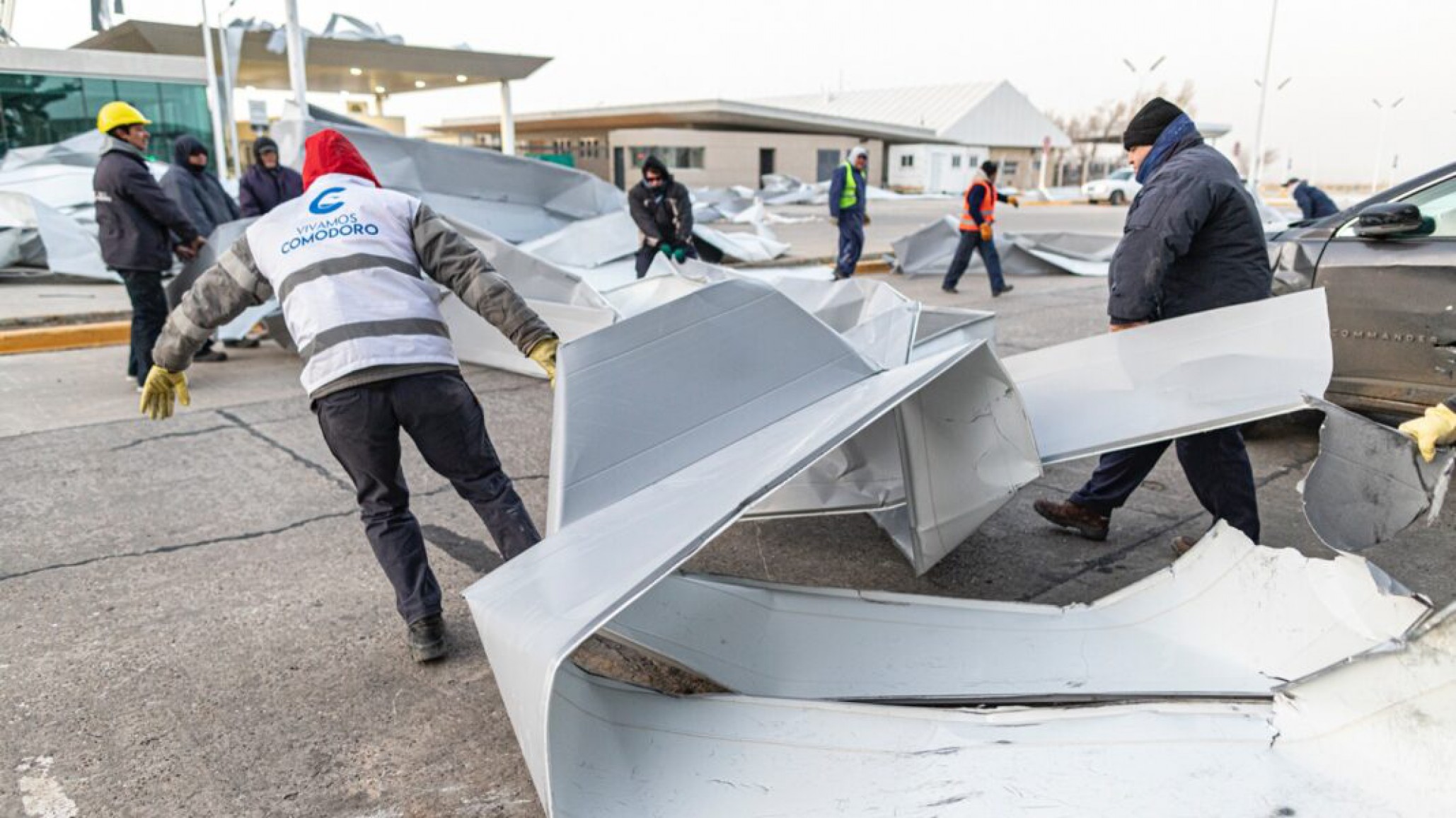 Comenzarán con la entrega de materiales para las viviendas afectadas por el temporal de viento