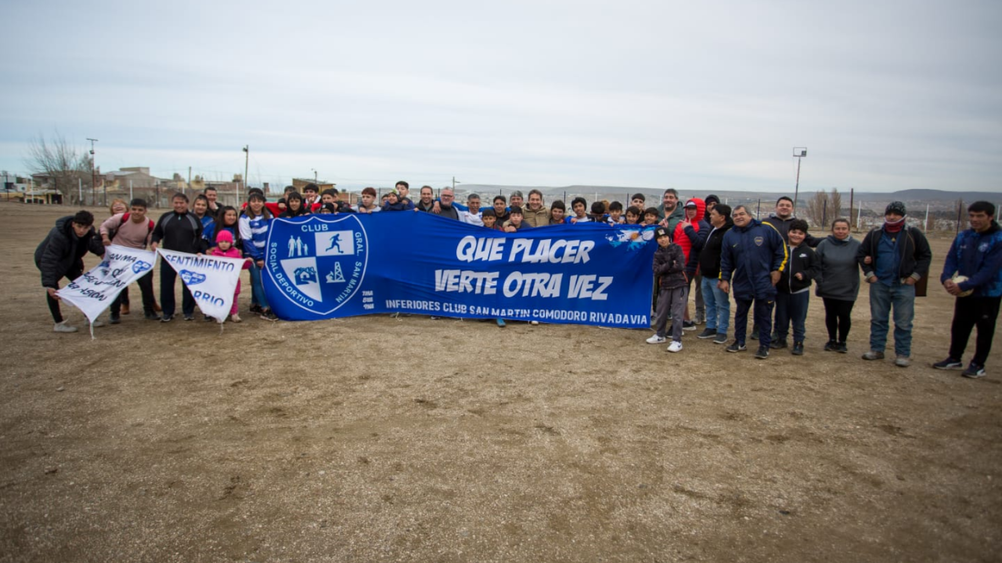 Luque en cancha de San Martín, anunció el césped sintético