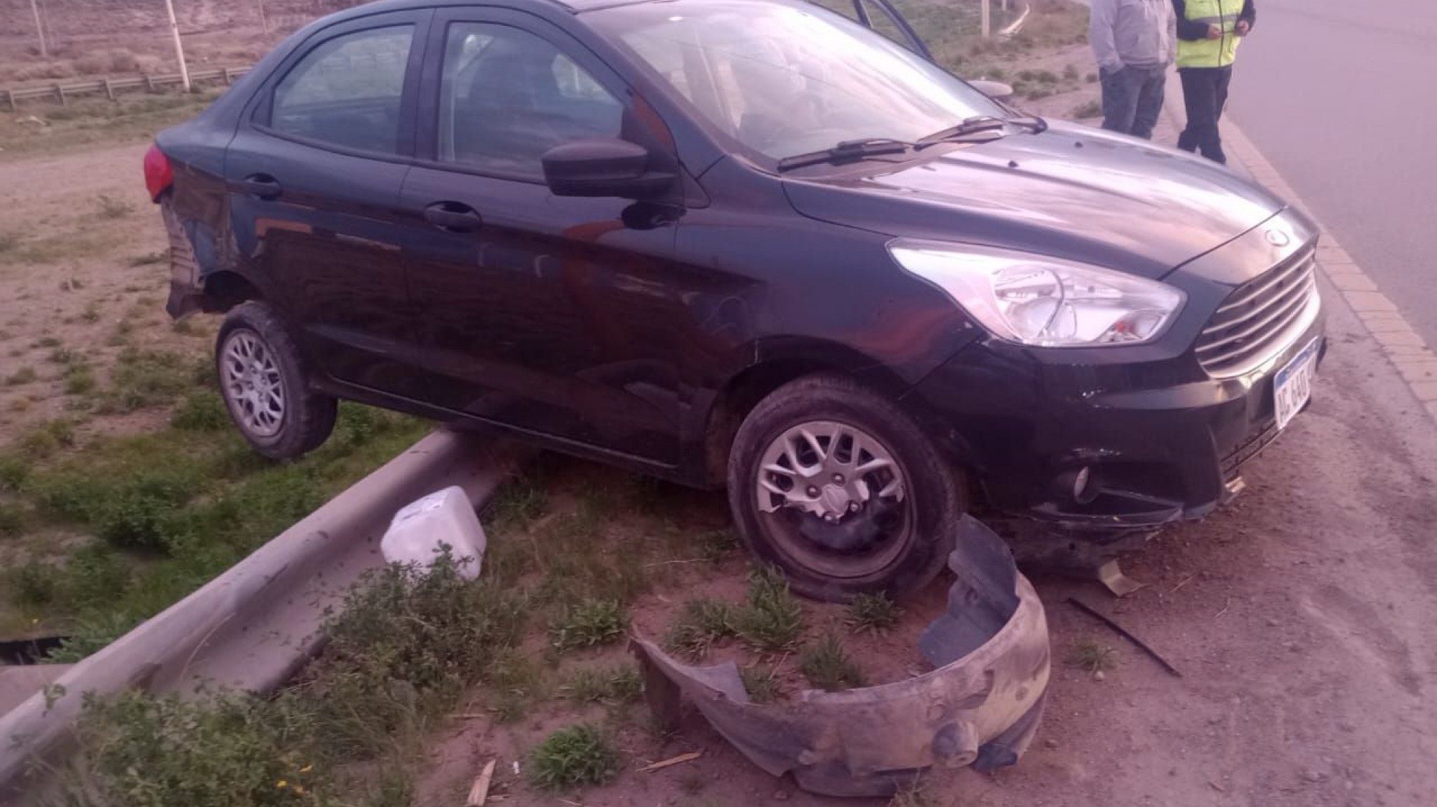 Hubo un choque frontal en Ruta 3 y 26