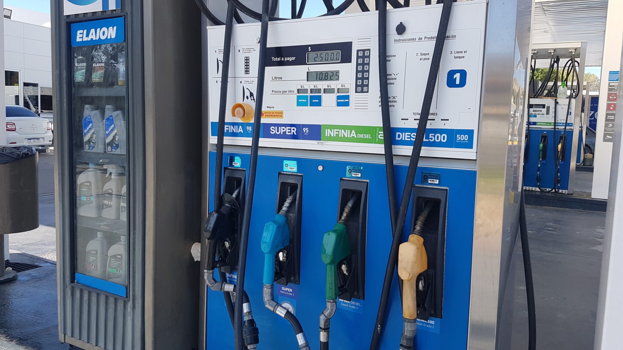 Aumento de nafta: “la Súper se fue a $231 y la Infinia a $315”
