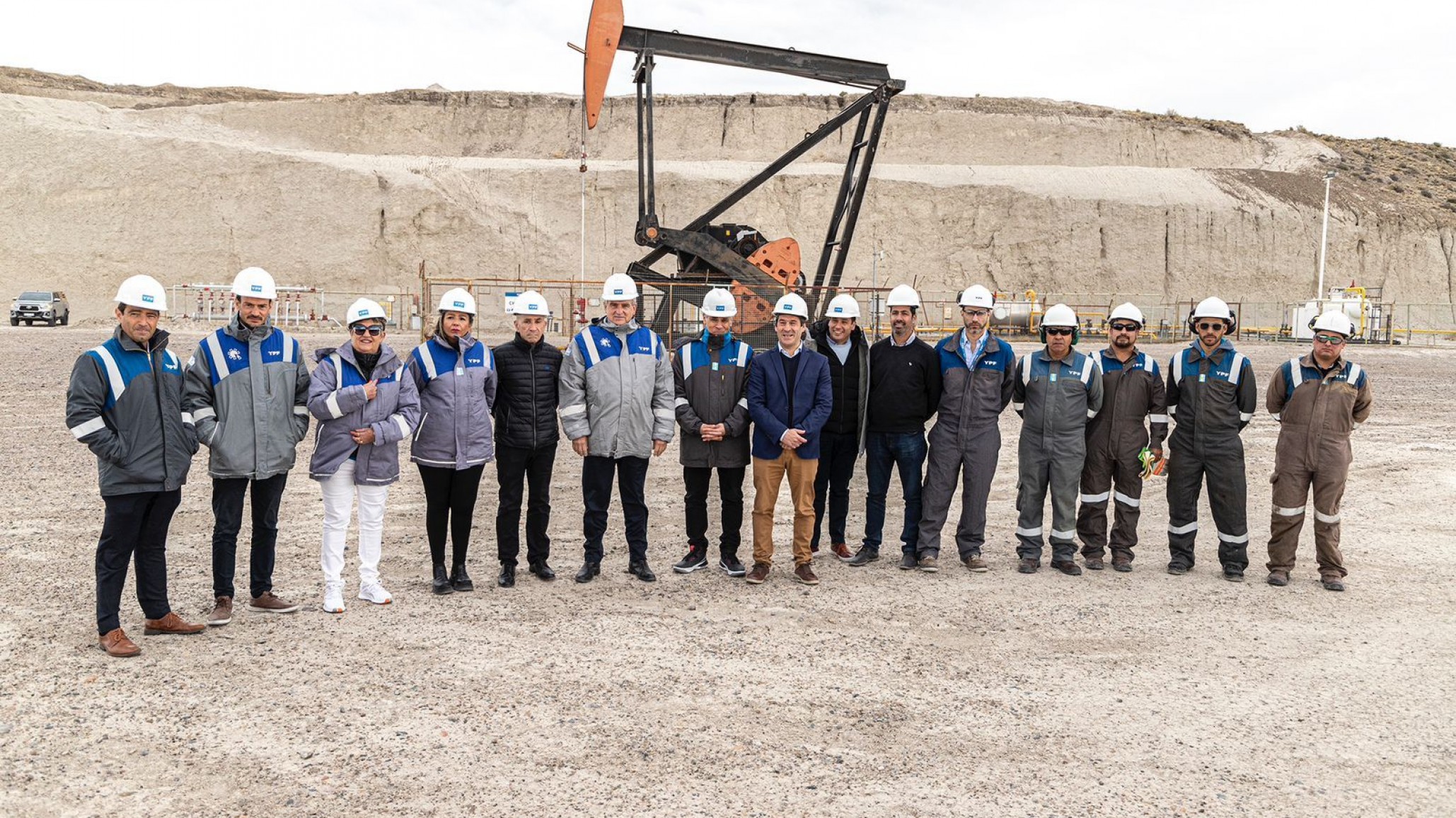 Luque y Rossi visitaron yacimiento Restinga Alí “es un ejemplo de posibilidades en cuencas maduras”