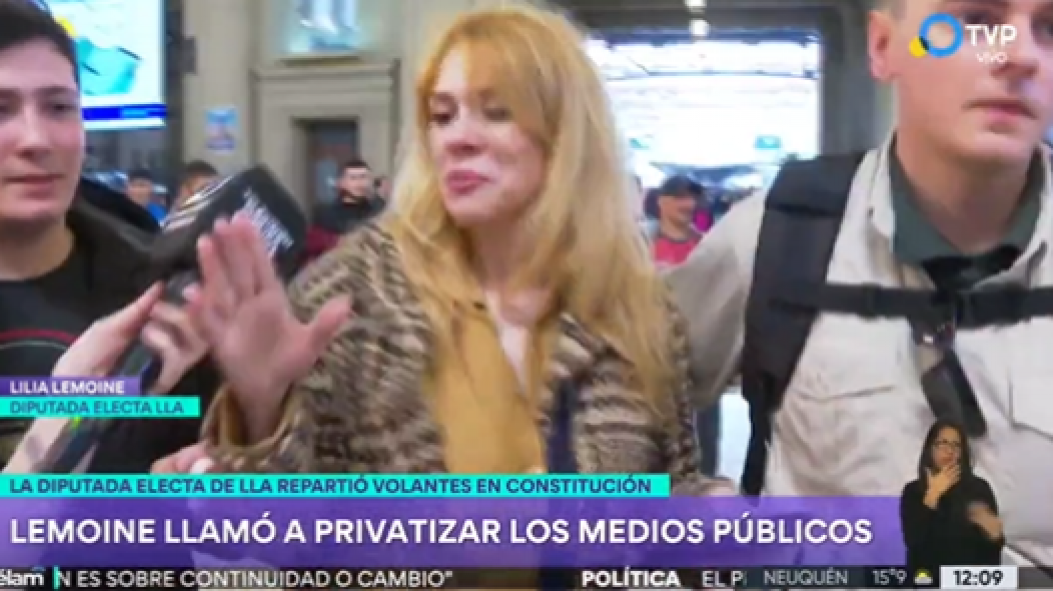 Lemoine amenazó a periodista de TV Pública: “Los medios públicos se van a privatizar, procura ser buena trabajadora”