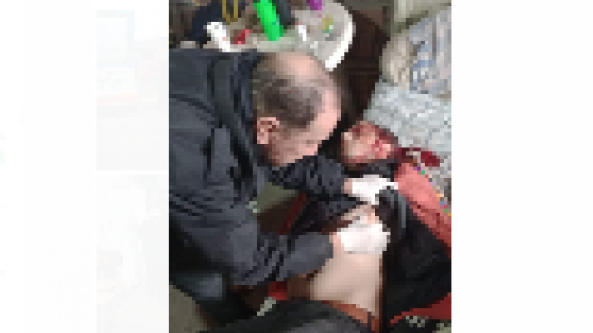 Lo hallaron ebrio, apuñalado en la costilla y con cortes en el cuero cabelludo