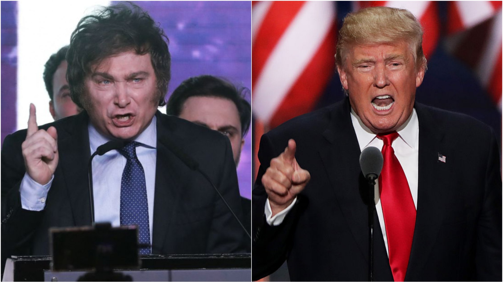 Donald Trump felicita a Javier Milei por su victoria