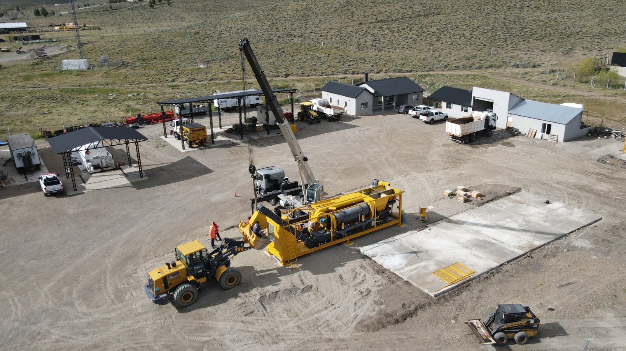 Vialidad Nacional instala su primera planta de asfalto propia