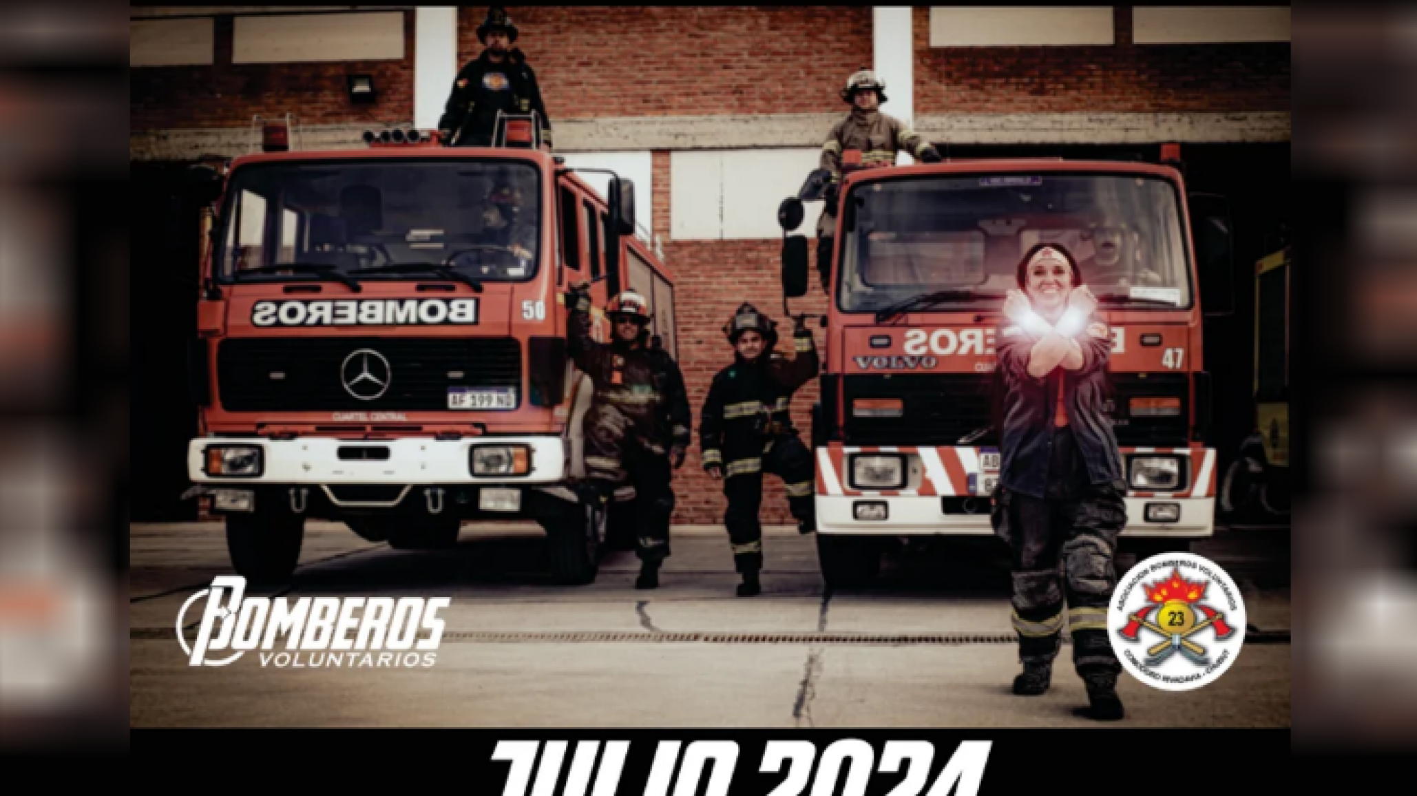 ¡Que vengan los bomberos! Así podés obtener el calendario 2024 con fines benéficos