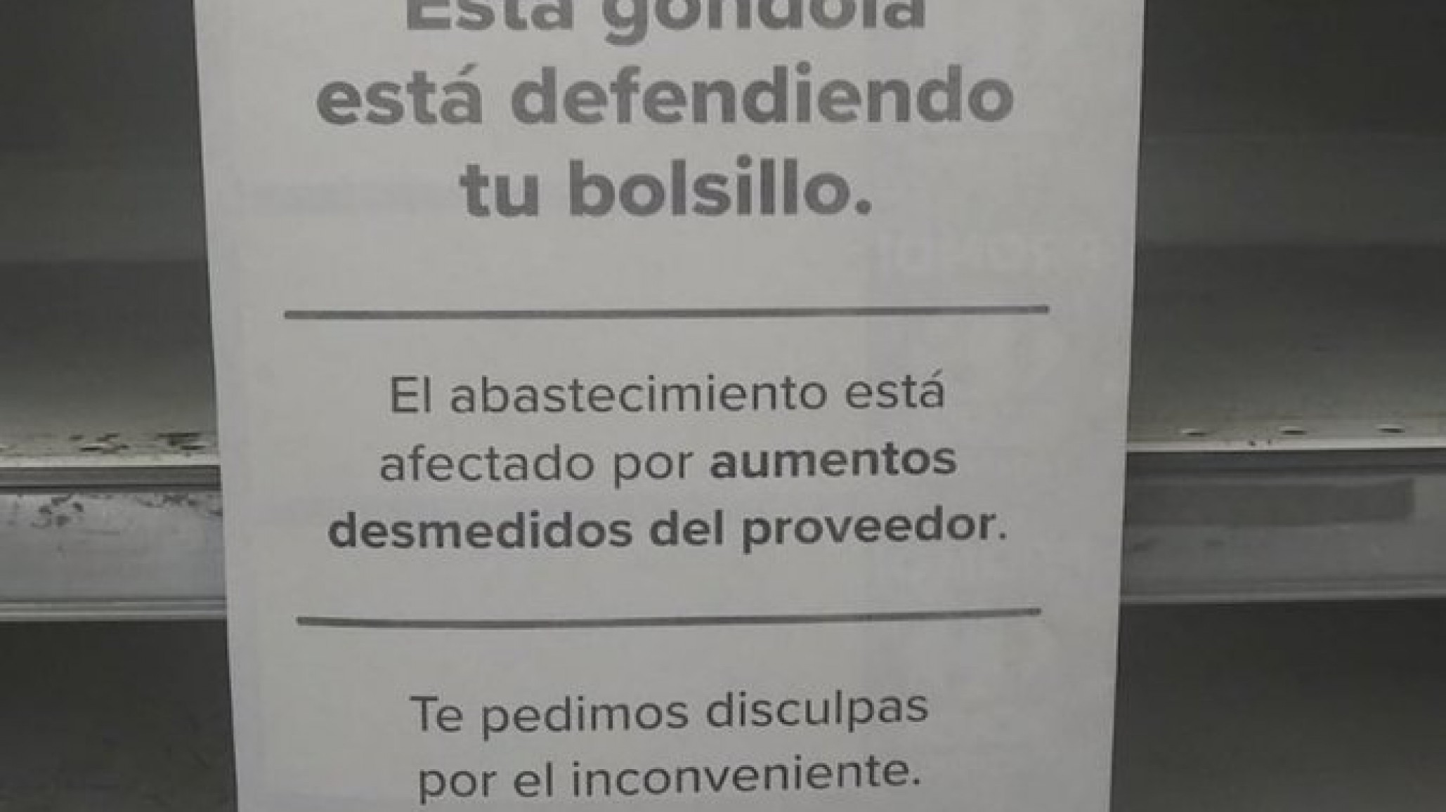 Una cadena de supermercados se negó a pagar precios altos en defensa de sus clientes