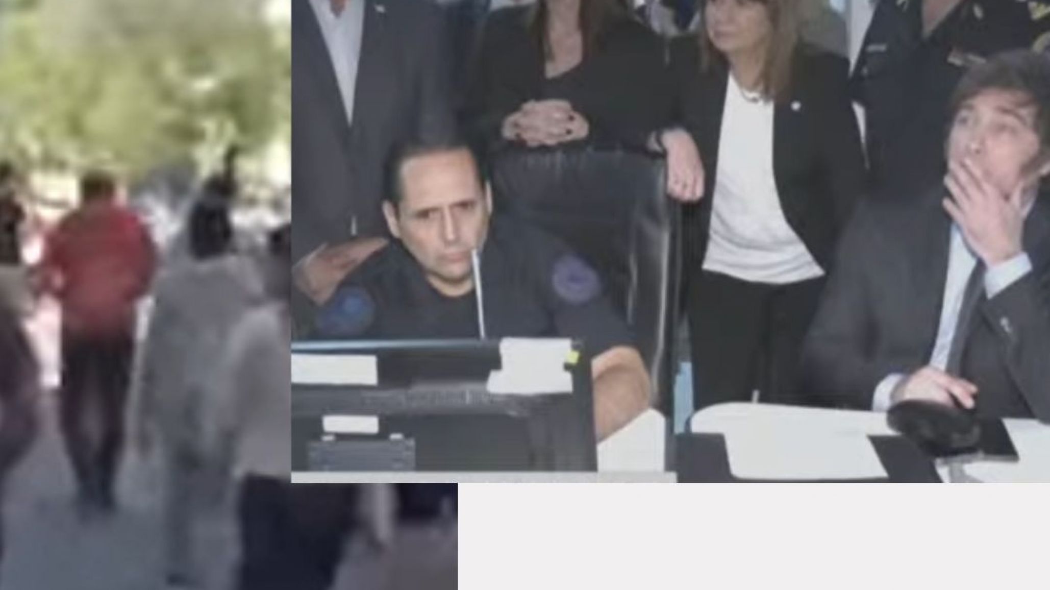 Milei y Bullrich monitorean la marcha: hay 1 policía herido y tres detenidos