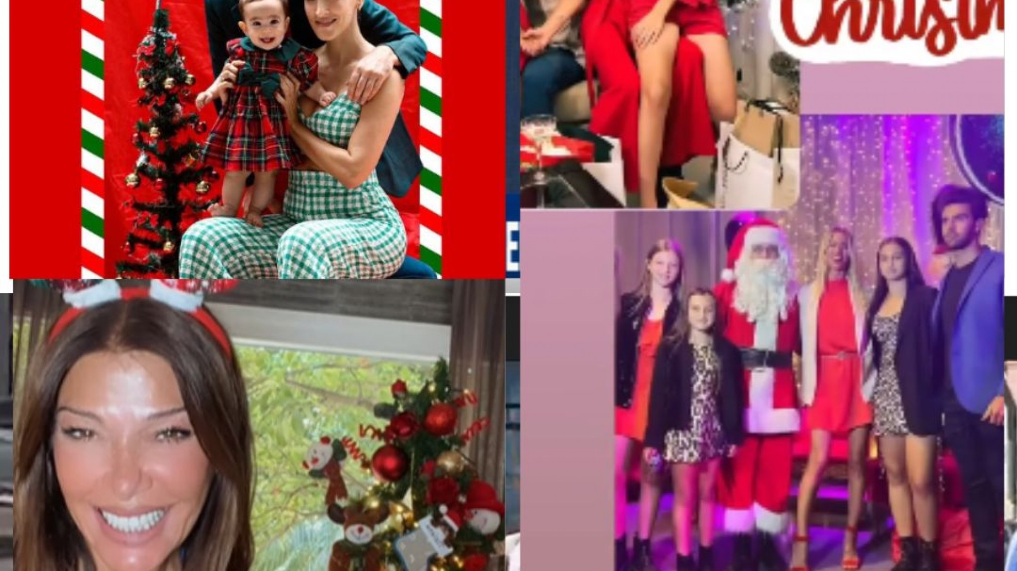 Asì los famosos compartieron momentos Navideños