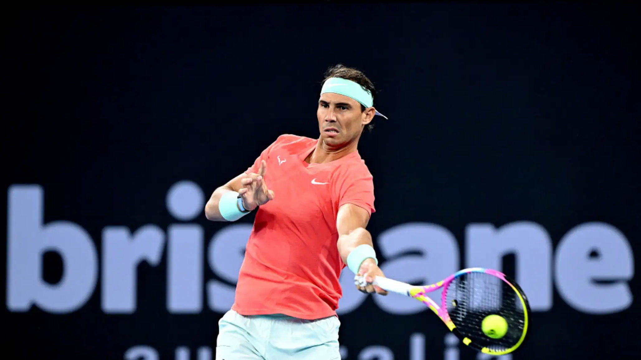 Rafa Nadal volvió a las canchas en Brisbane