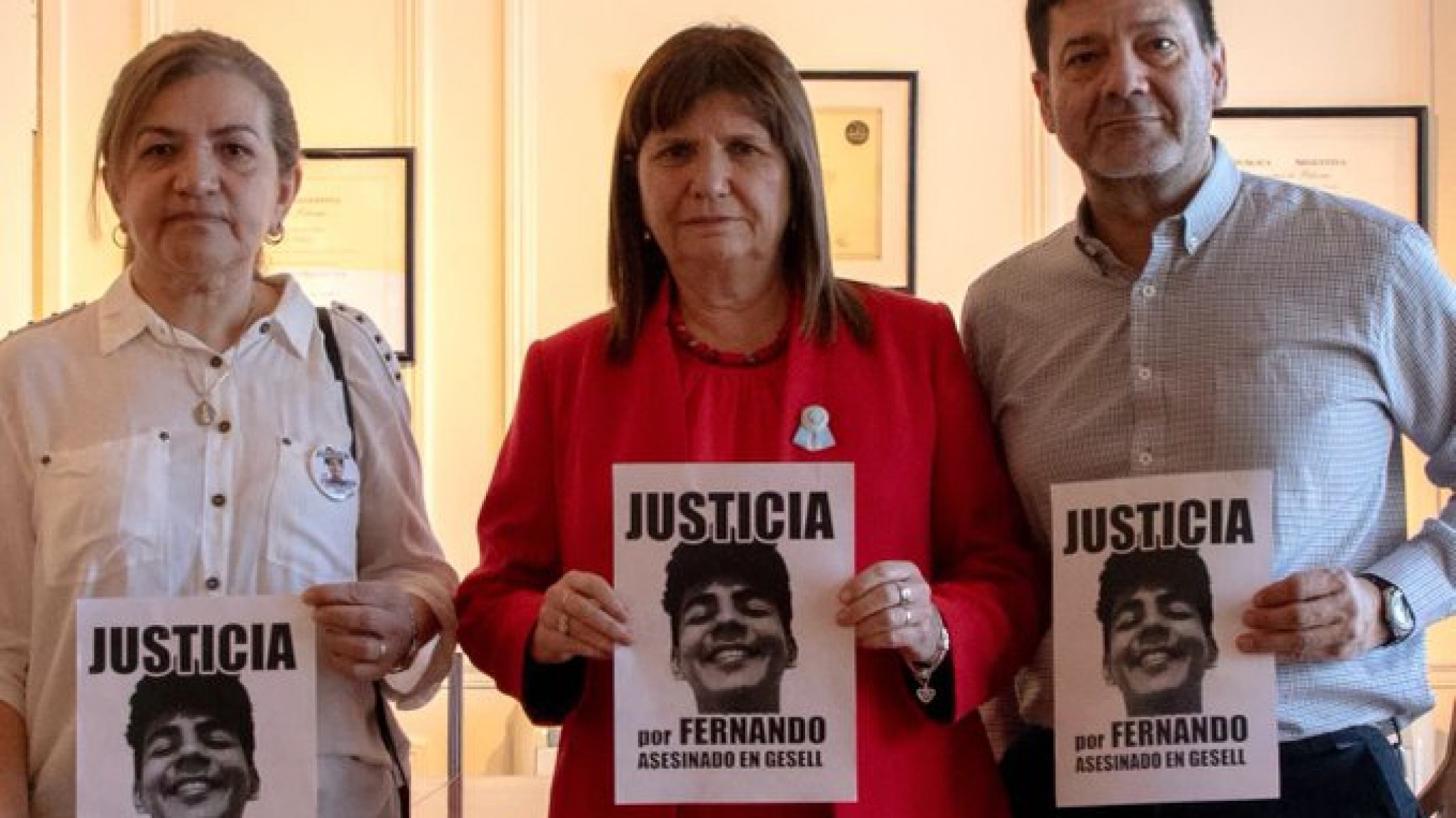 Patricia Bullrich se reunió con los padres de Fernando Báez Sosa: "Siempre estamos del lado de las víctimas"