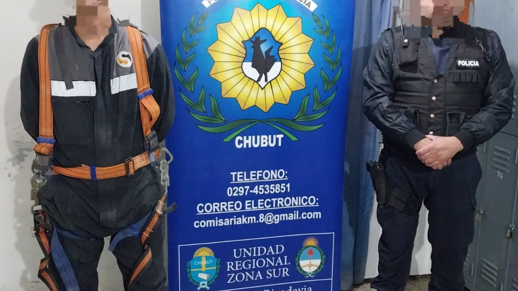Tres hombres estaban robando cable y un testigo "¡vio todo!"