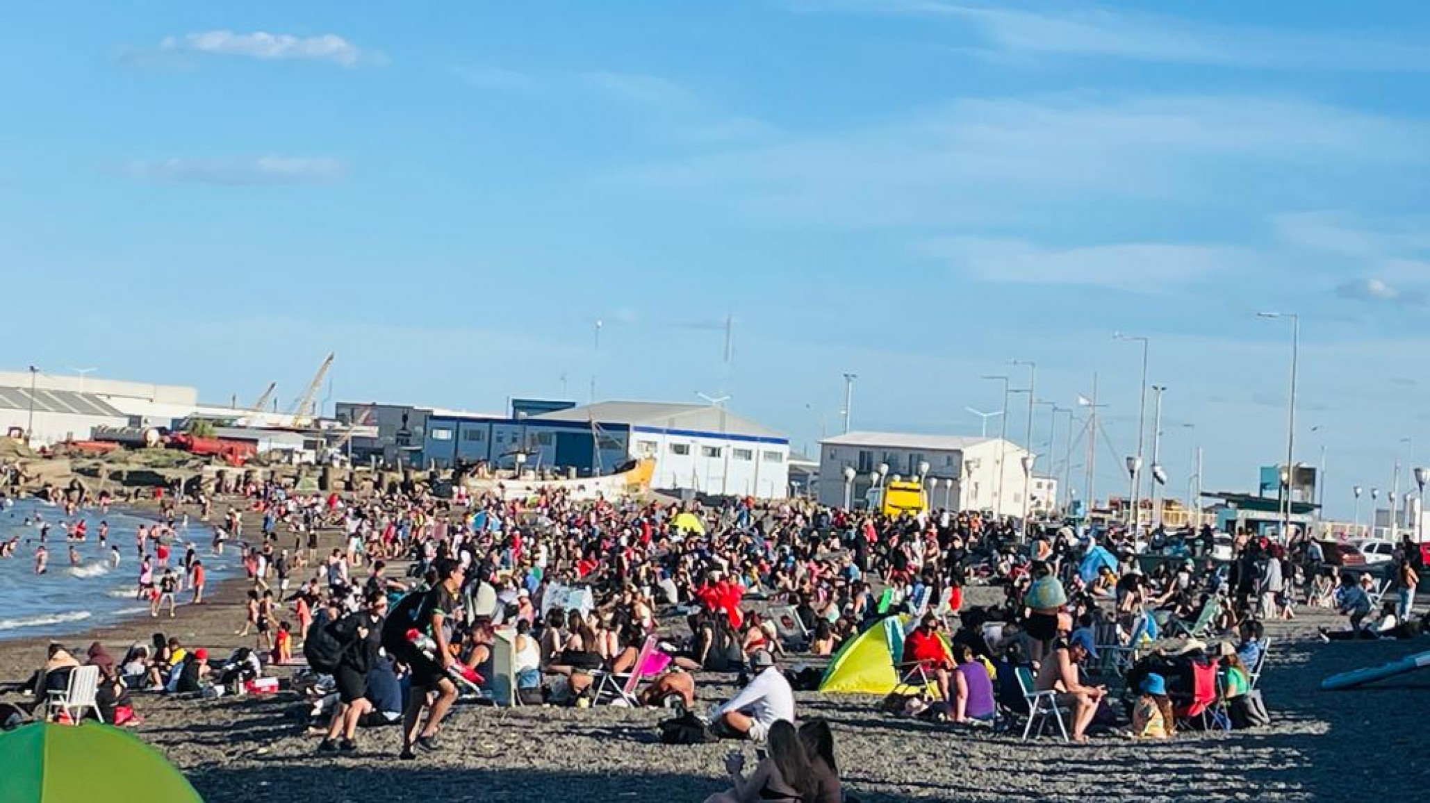 Una vez más la jornada invitó a aprovechar la playa