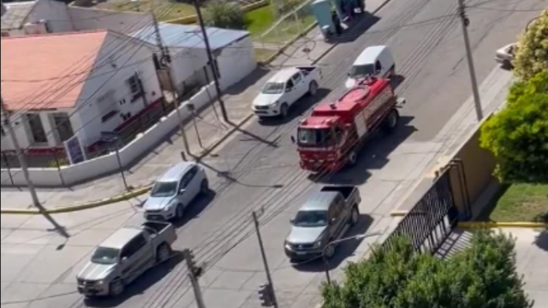 Incendio en un departamento de Belgrano e Yrigoyen