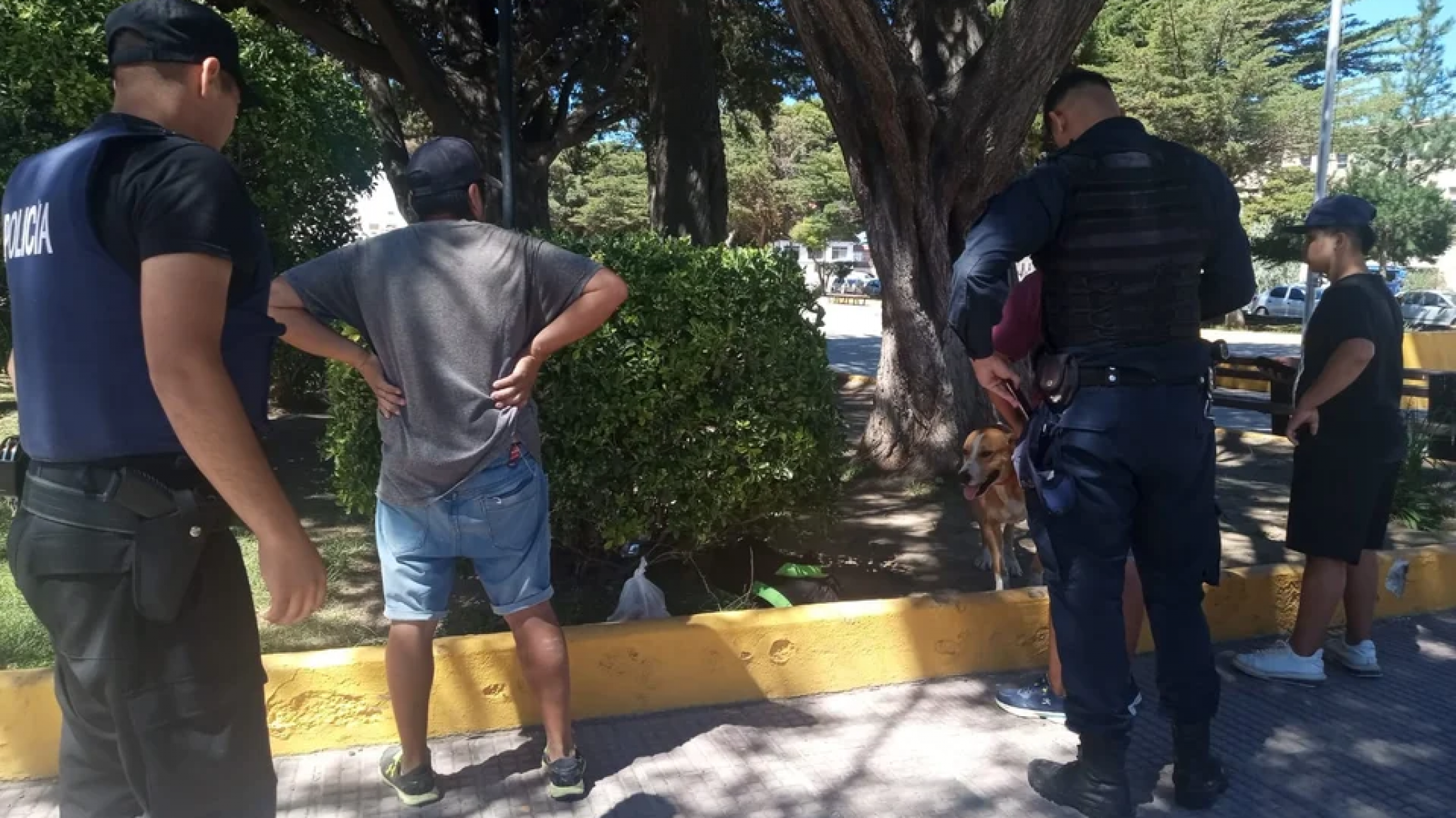 Detuvieron a dos hombres y un menor por robar las placas del monumento a San Martin
