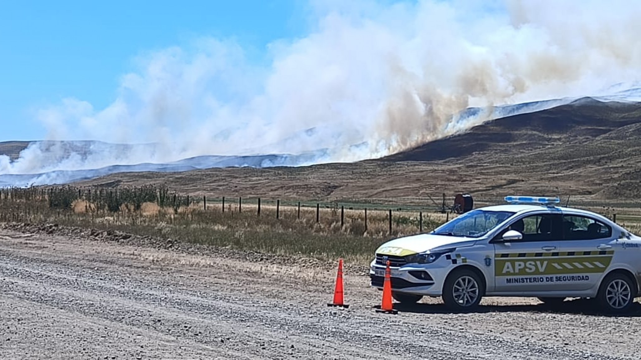 El Maitén: Incendio causado por La Trochita