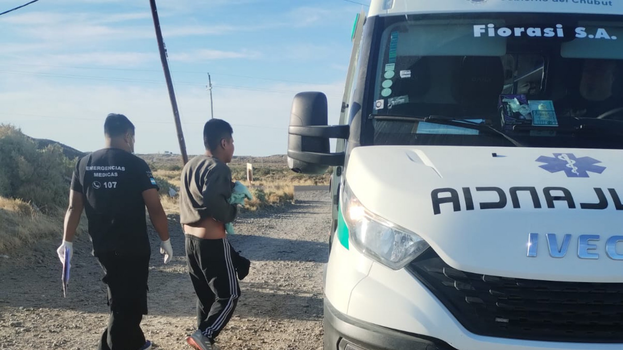 Misterio por un herido de arma blanca en km. 8