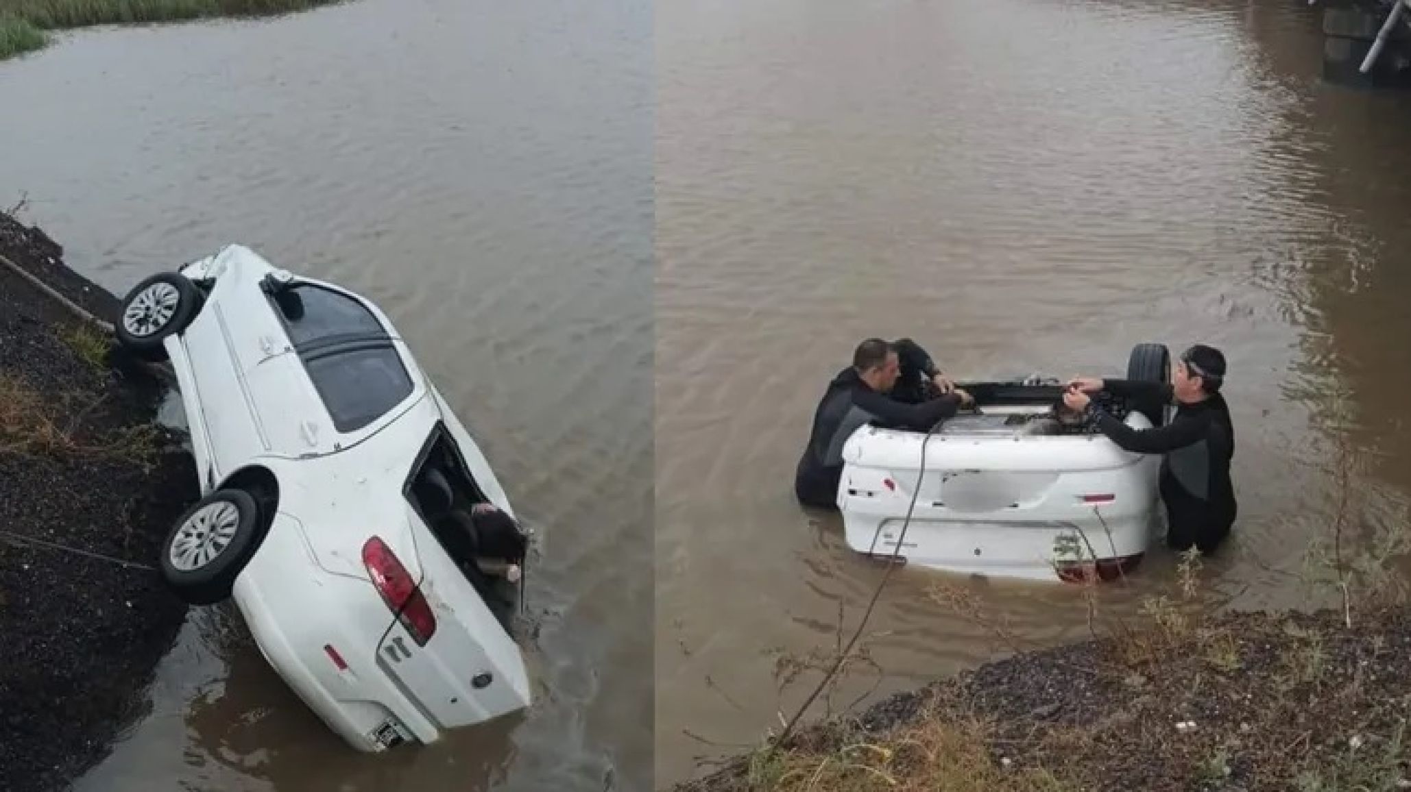 Una familia viajaba en auto y cayeron desde un puente a un arroyo: todos murieron
