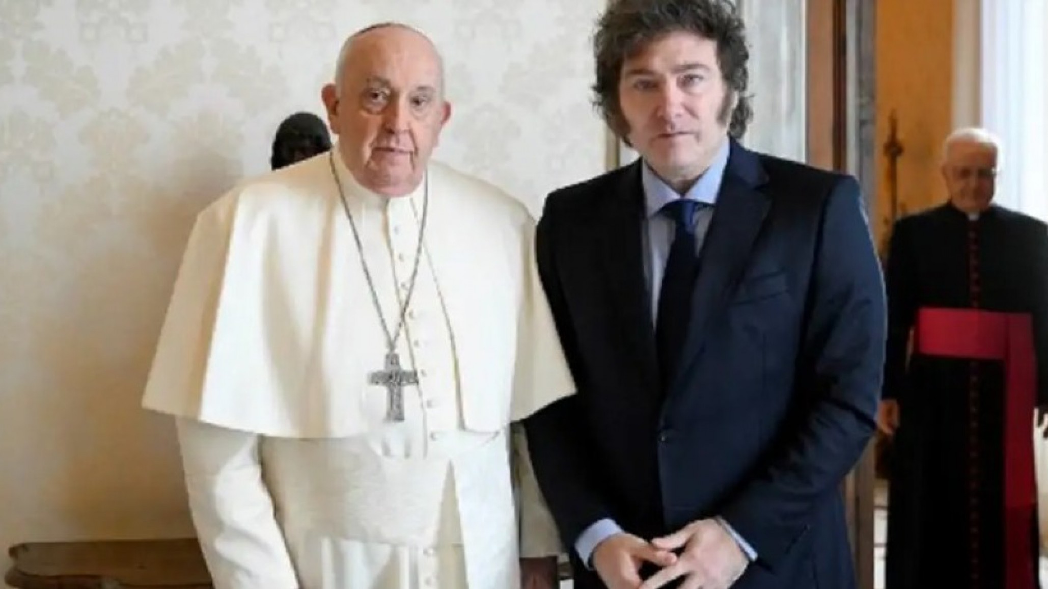 Javier Milei se reúnió con el Papa Francisco en el Vaticano