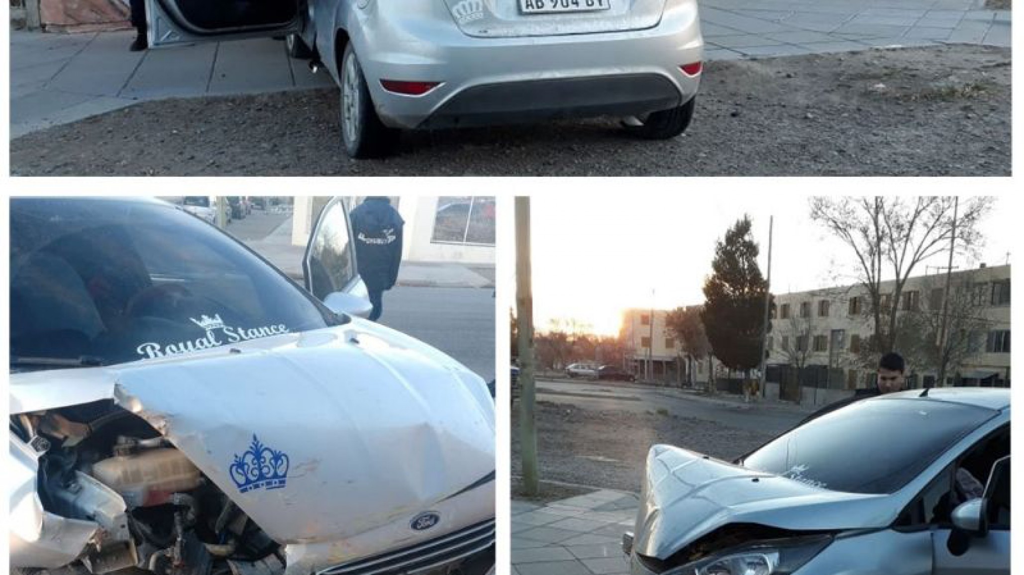 Una mujer despistó con su auto y se estrelló contra una escuela