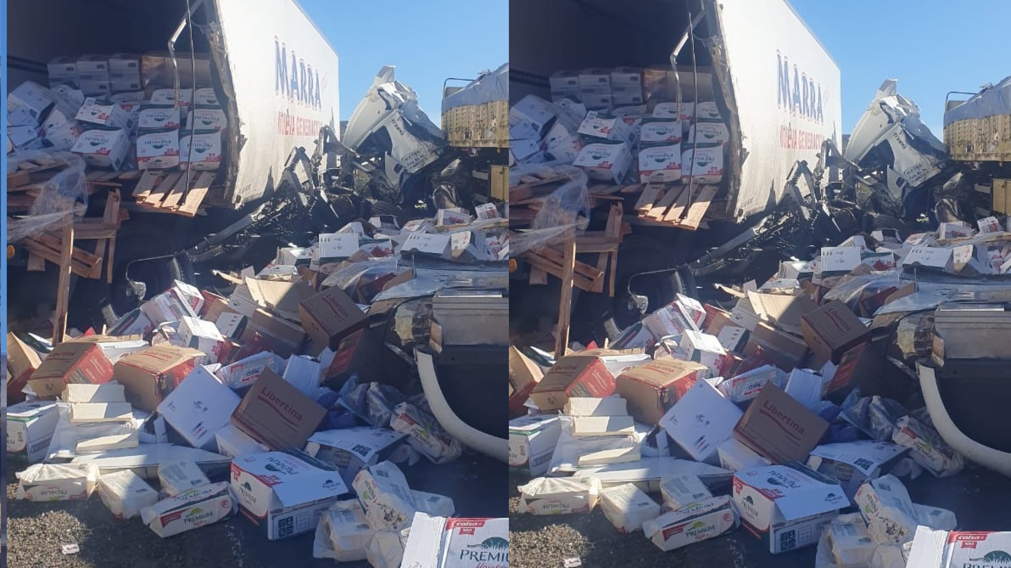 Accidente de tránsito en Ruta 3: herido con golpes en las extremidades inferiores