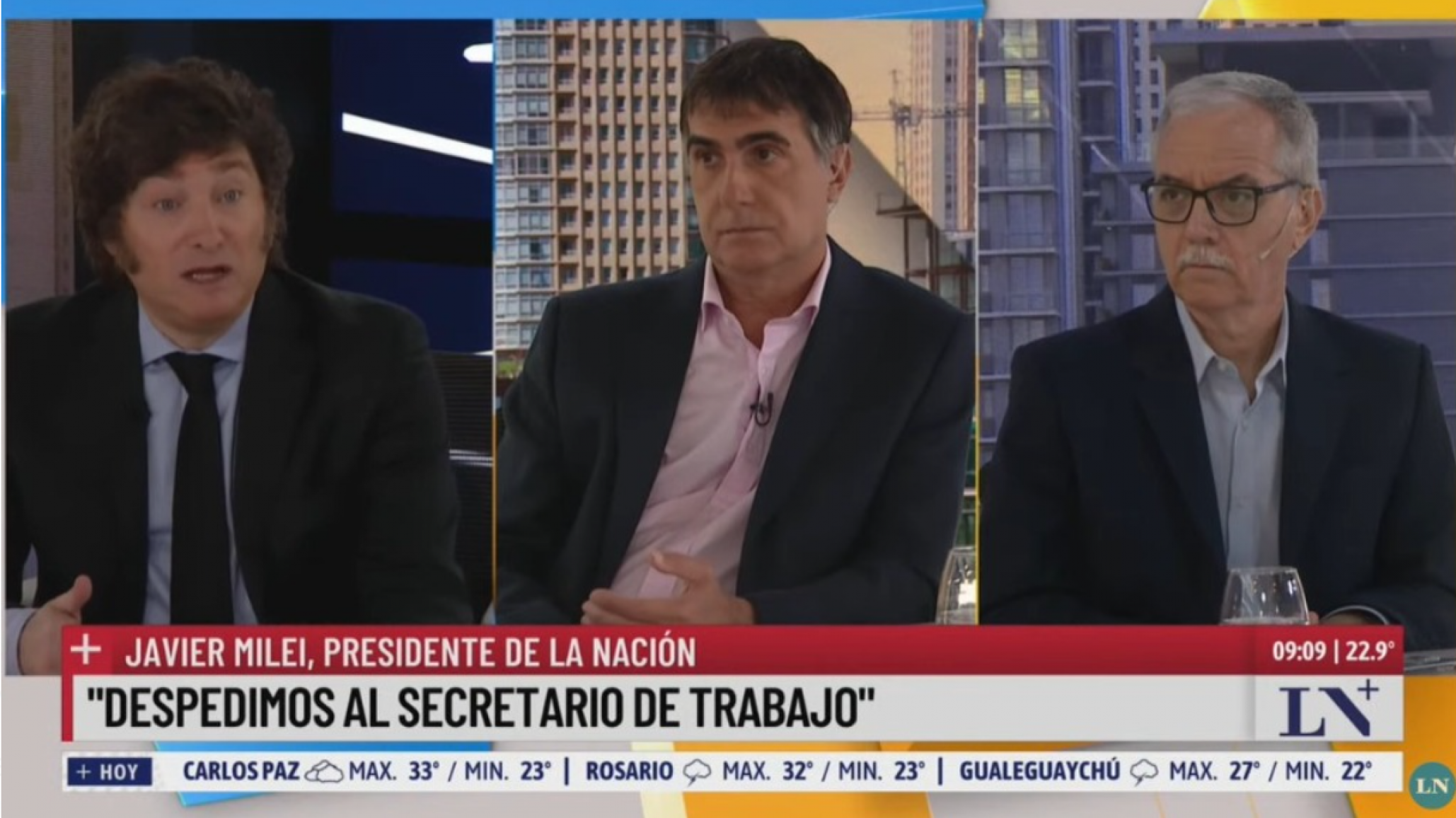 Milei despidió al Secretario de Trabajo y lo anunció en TV