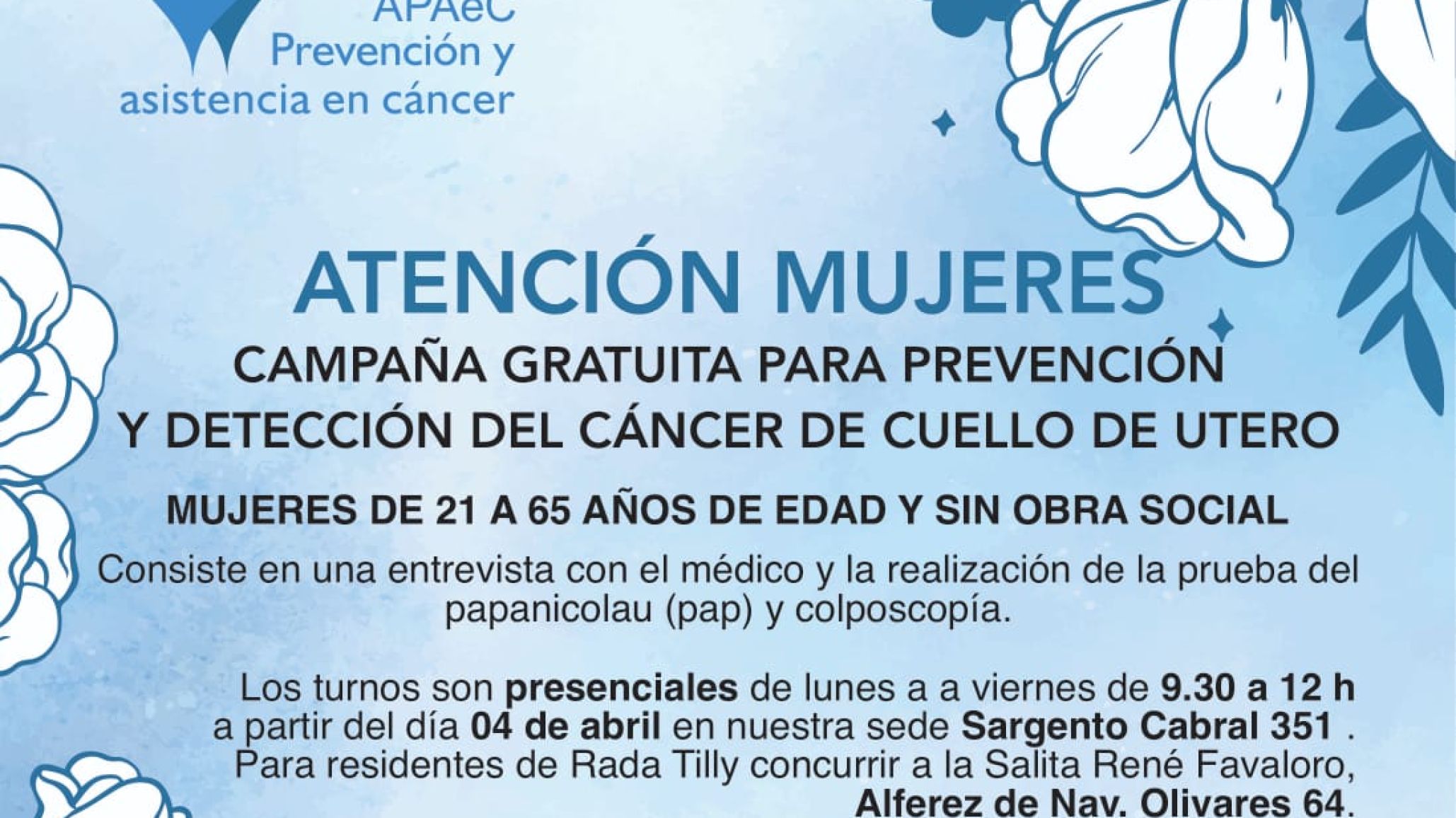 Se dio inicio a la Campaña Gratuita de Prevención y Detección de cáncer de cuello de útero