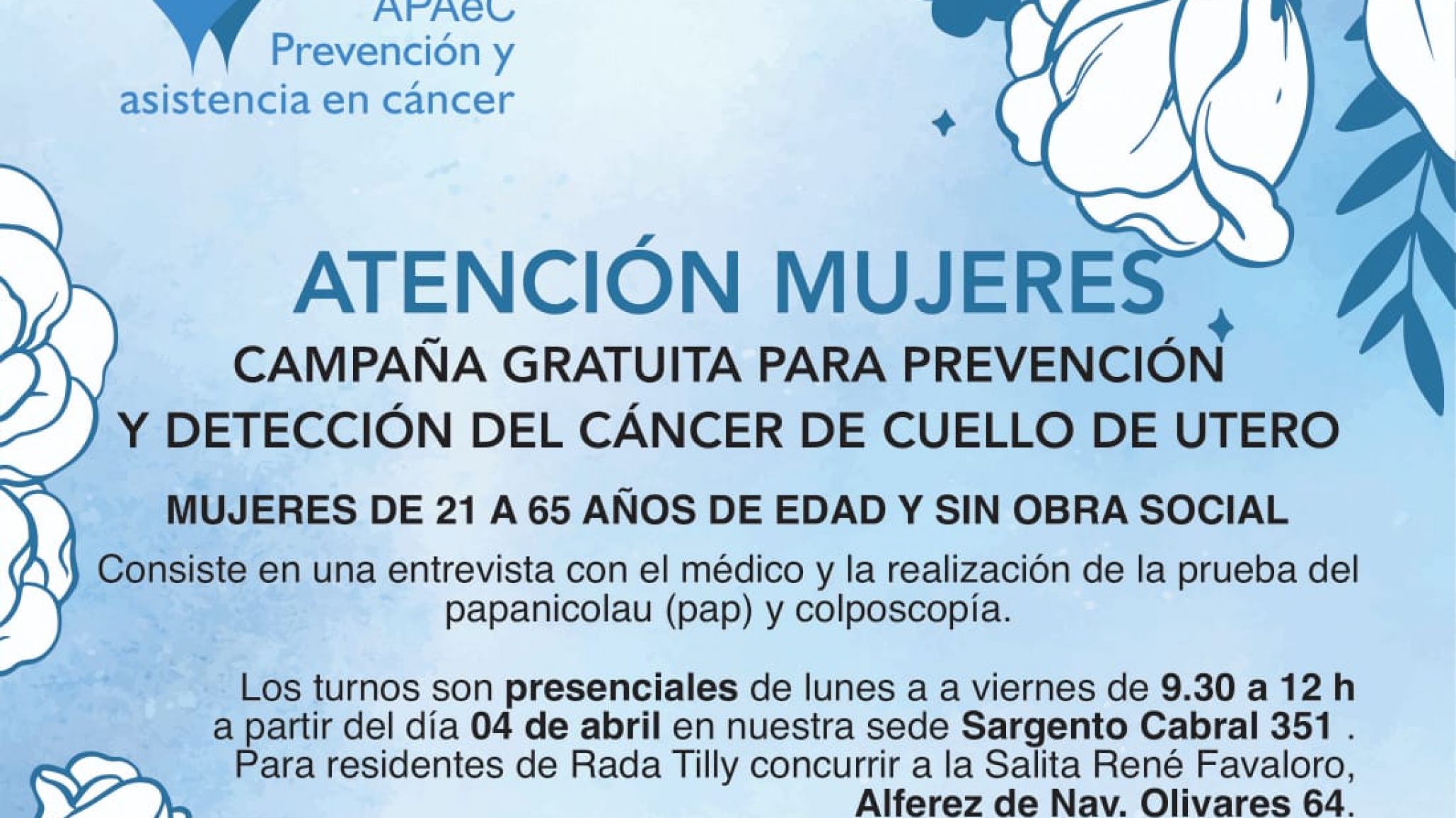 Se dio inicio a la Campaña Gratuita de Prevención y Detección de cáncer de cuello de útero