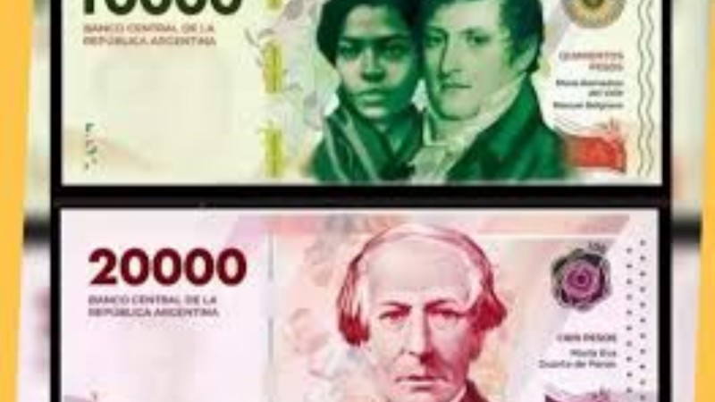 Los nuevos billetes de $10.000 y $20.000 comenzarán a circular en junio