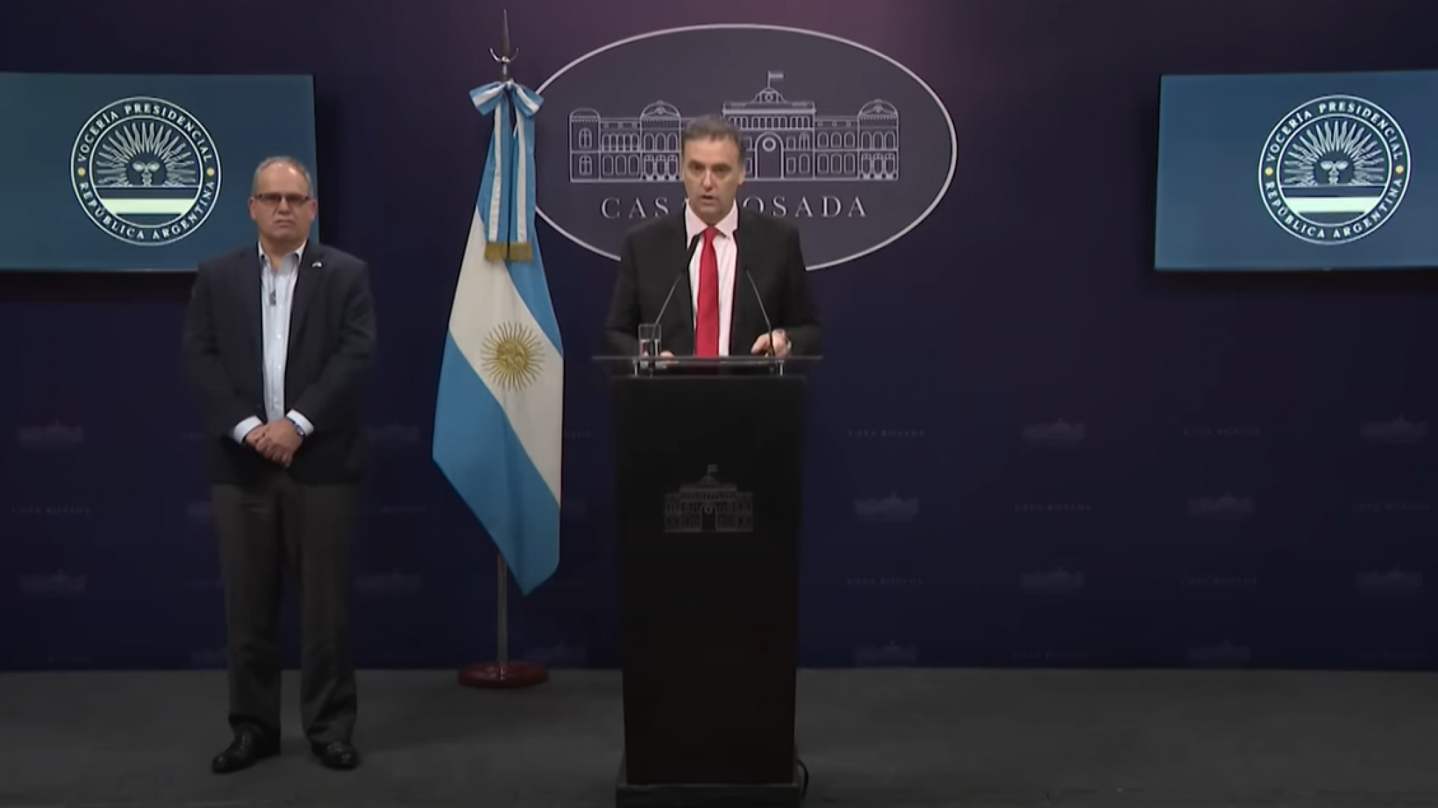 Adorni: "Argentina respalda enfáticamente a Israel ante amenazas a su soberanía"