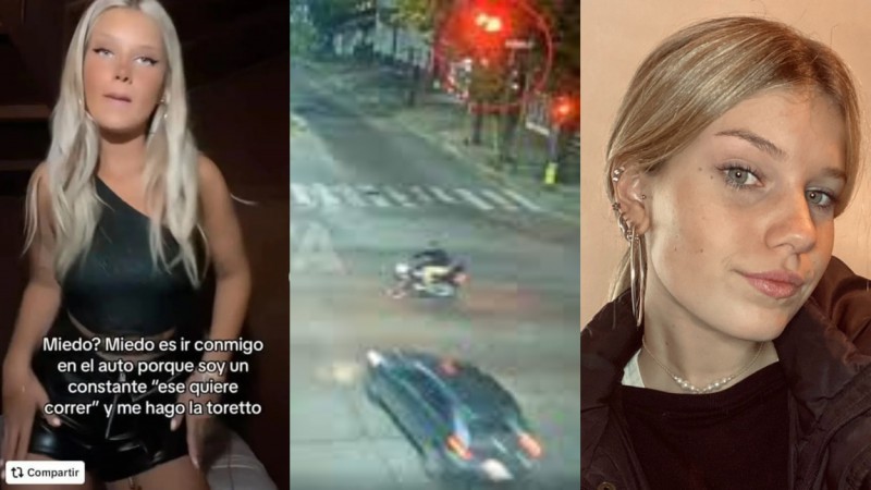 Piden la detención de la tiktoker "Toretto" por atropellar y matar a un motociclista